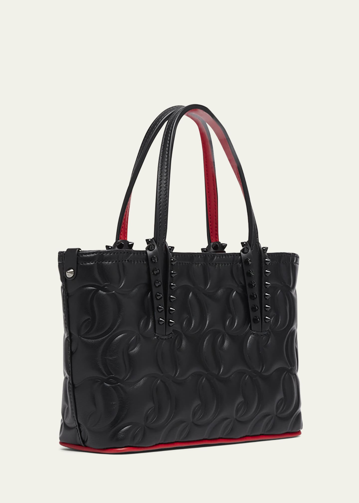 Cabata calfskin leather tote sales christian louboutin
