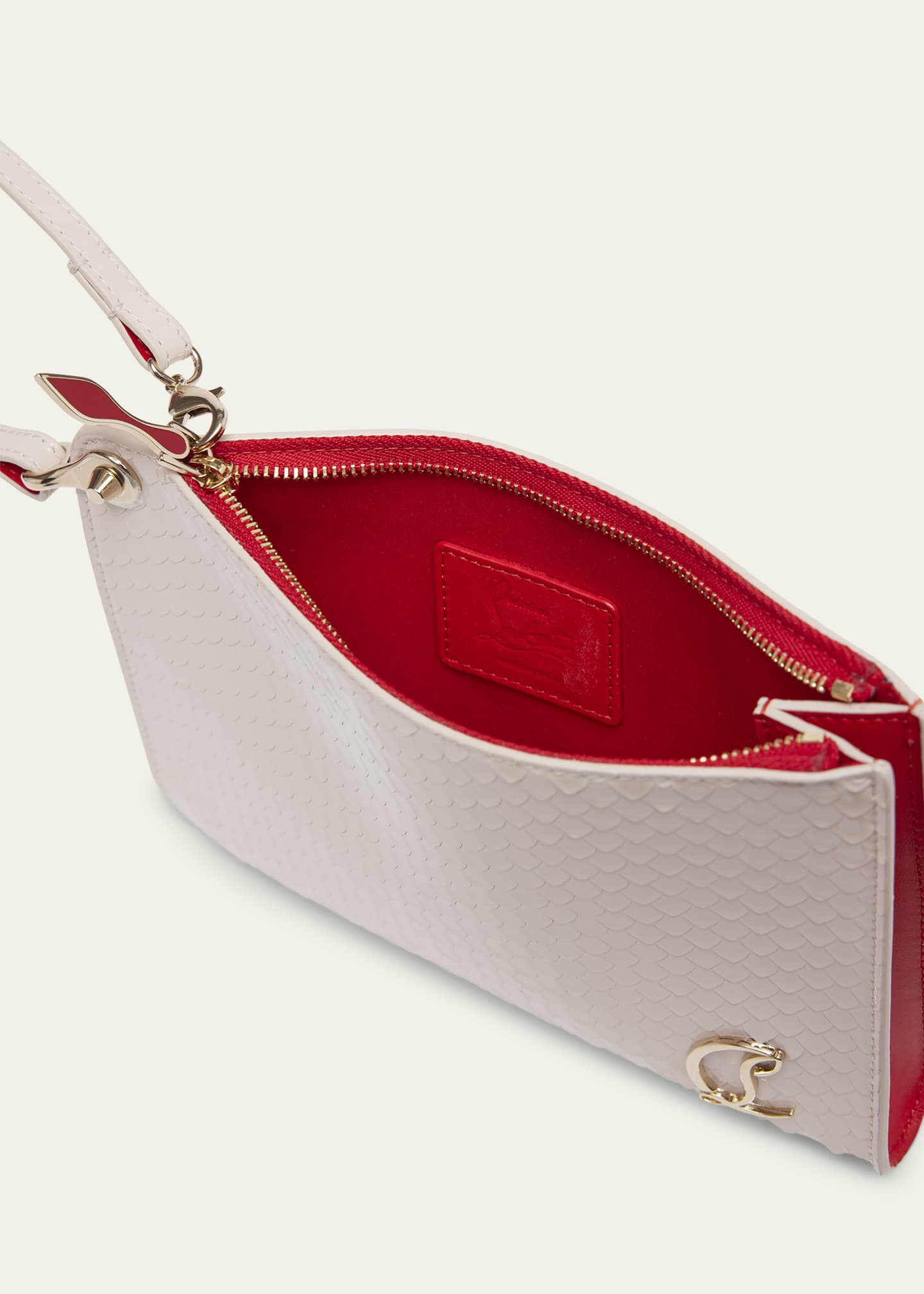 Christian Louboutin Pouch in Patent Birdy Bergdorf Goodman
