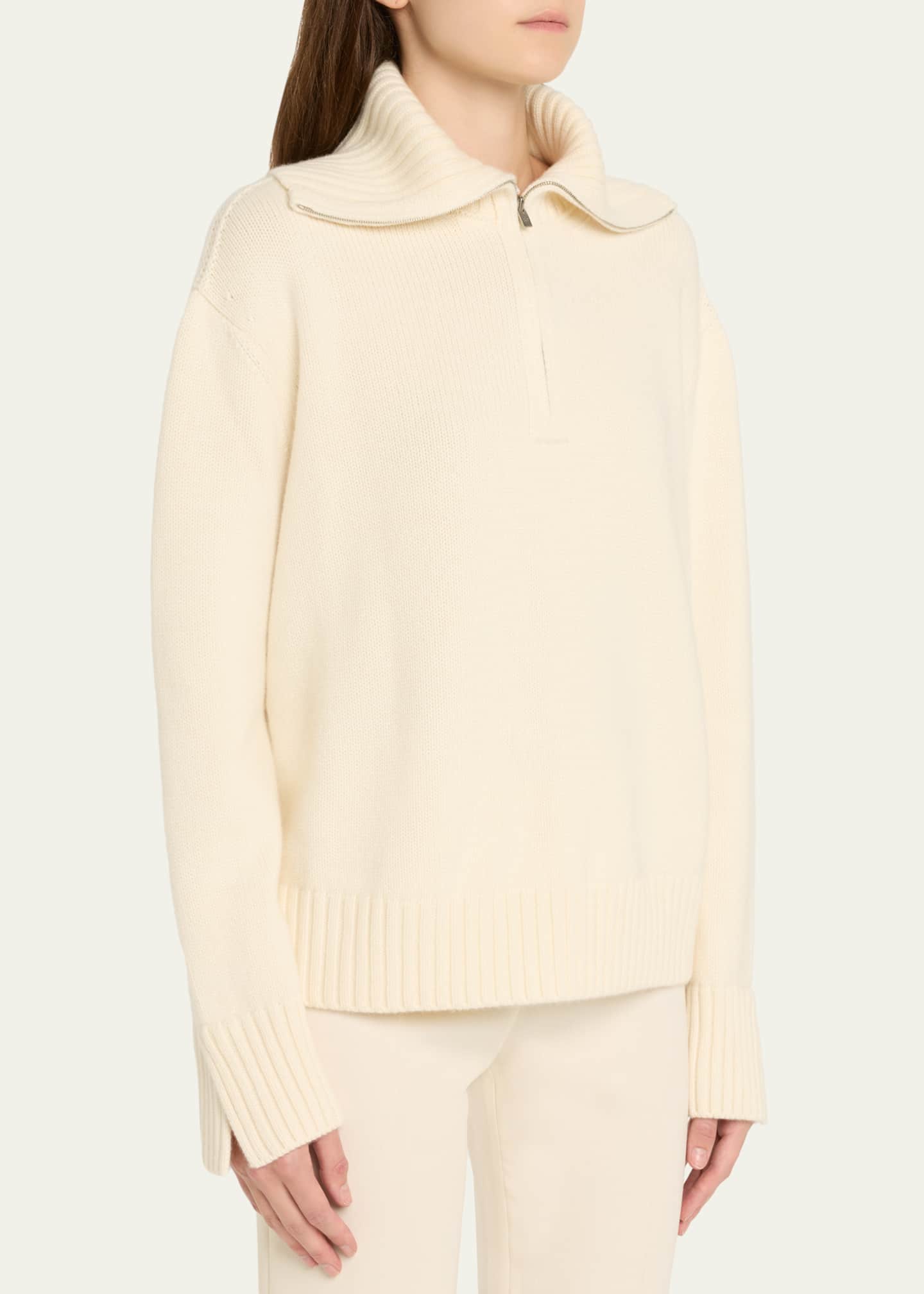 Loro Piana Parksville Cashmere Quarter-Zip Sweater - Bergdorf Goodman