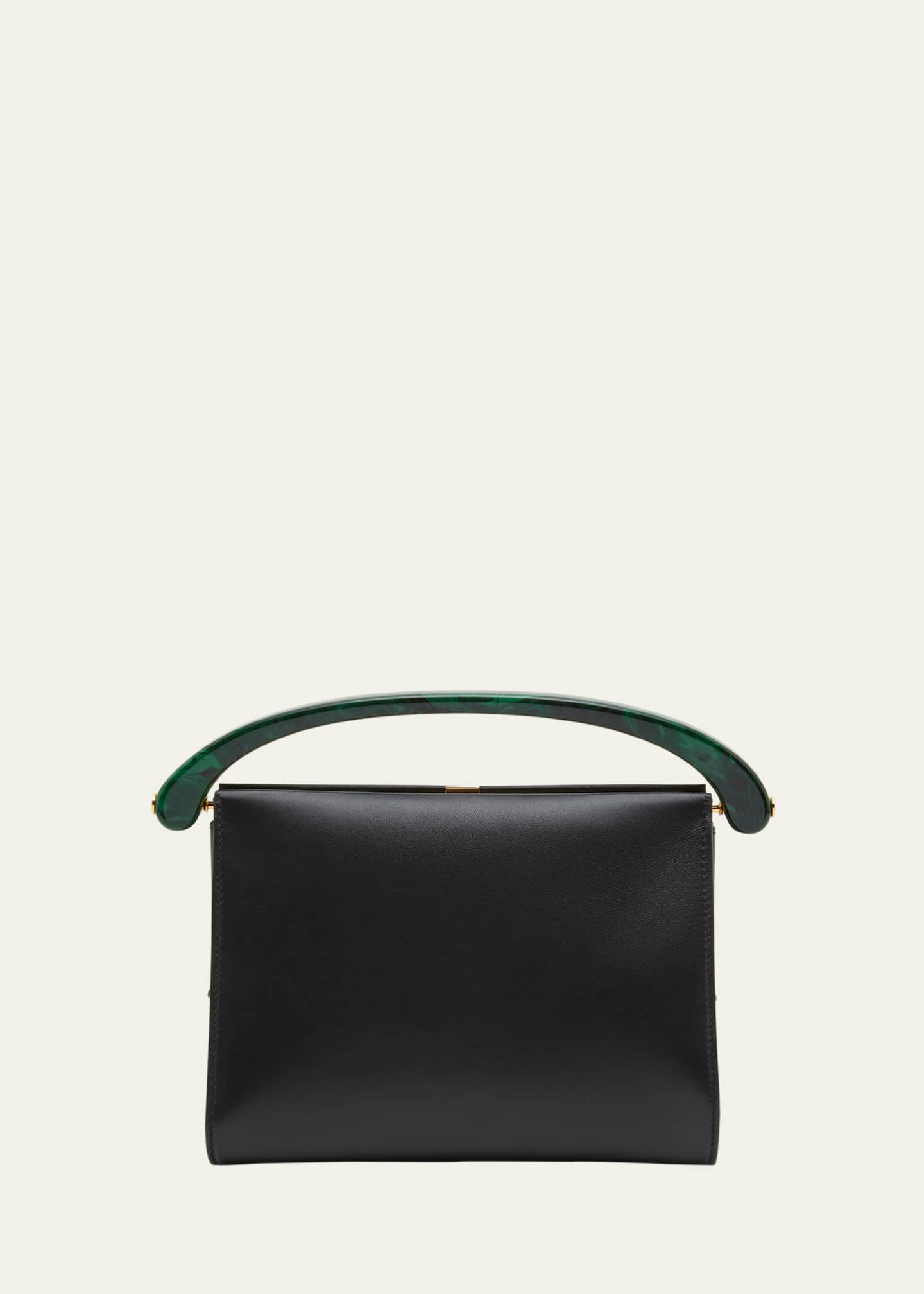 Dries Van Noten Crisp Leather Top-Handle Bag - Bergdorf Goodman