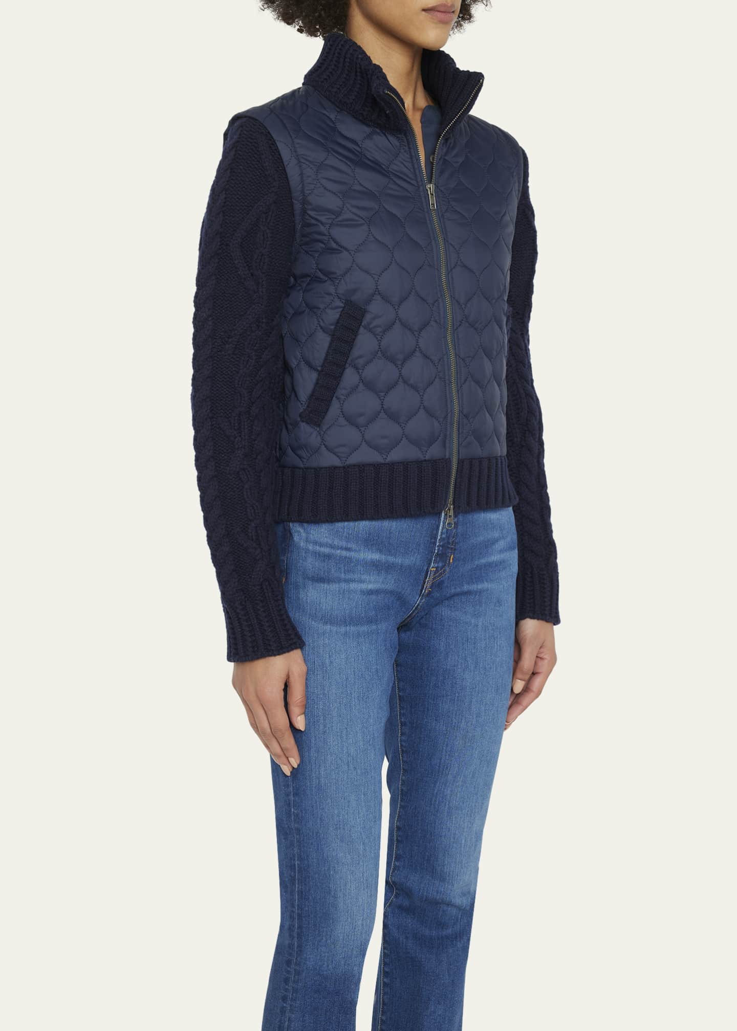 Veronica Beard Patra MixedMedia Jacket Bergdorf Goodman