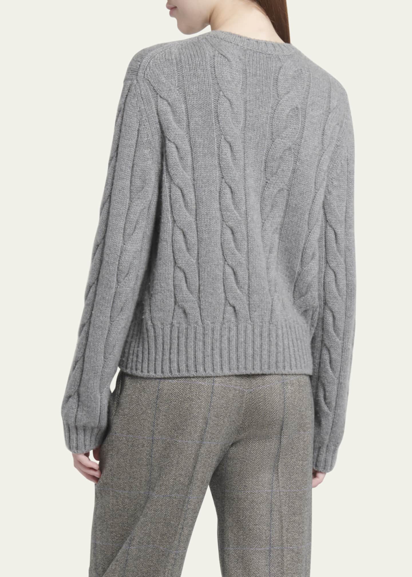 Loro Piana Napier Cashmere Cable-Knit Sweater - Bergdorf Goodman