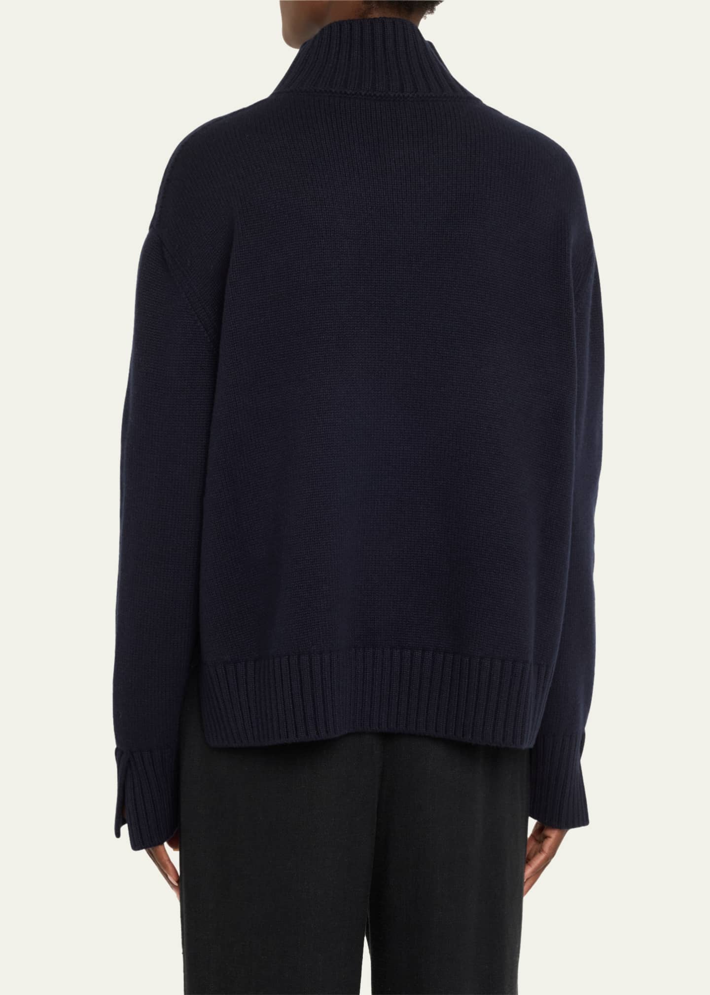 Loro Piana Parksville High-Neck Cashmere Sweater Image 3 of 5
