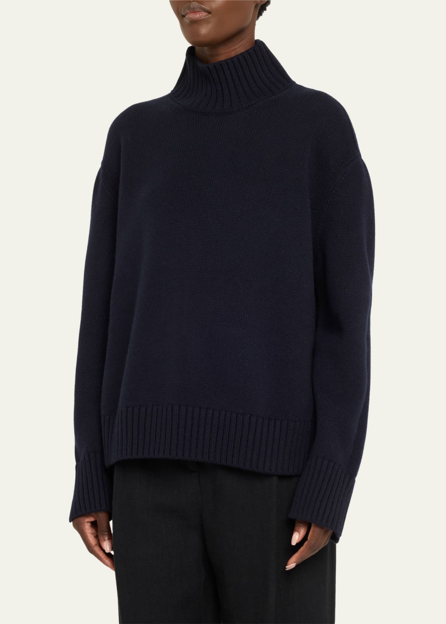 Loro Piana Parksville High-Neck Cashmere Sweater Image 4 of 5