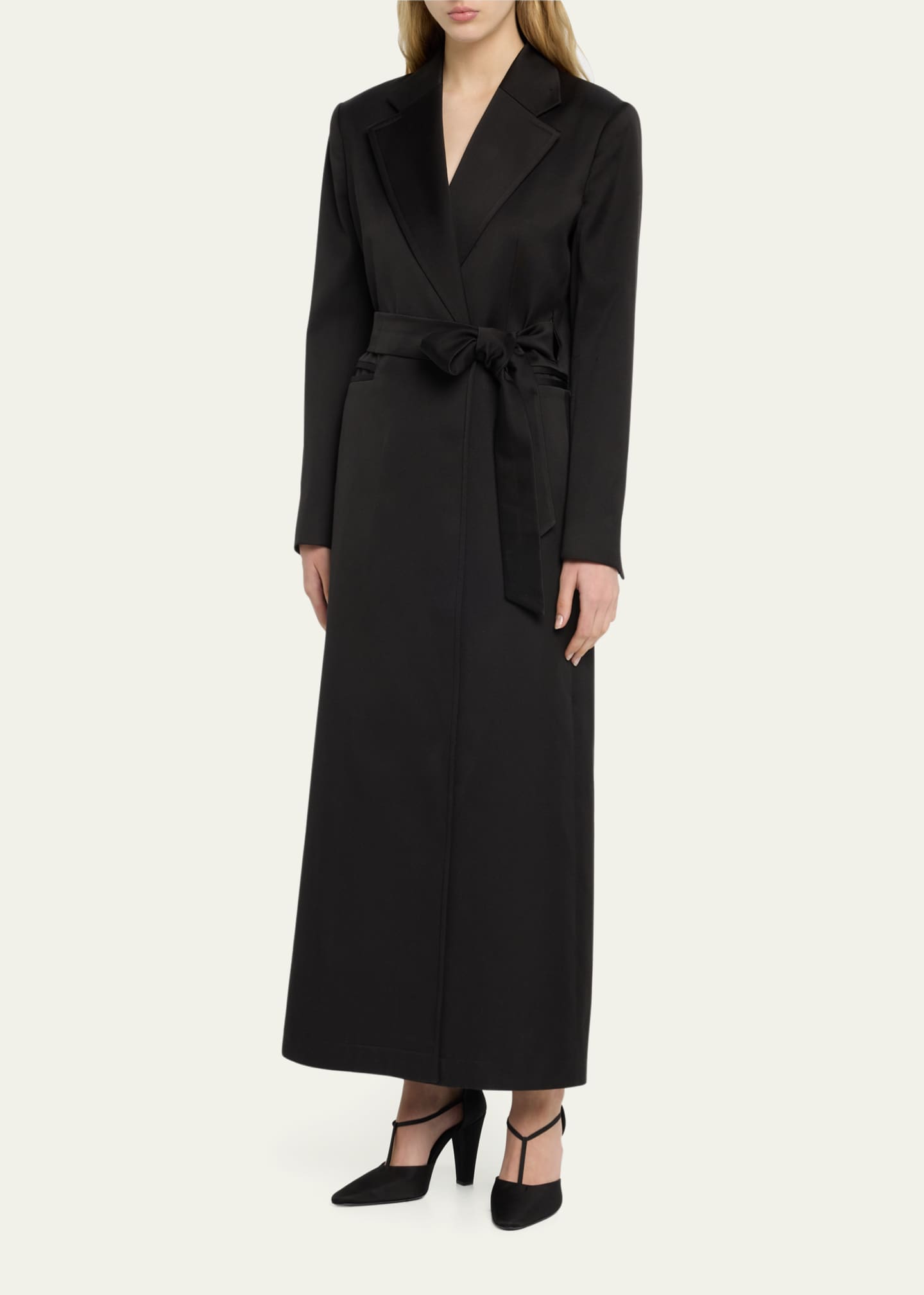 SaSuPhi Benni Belted Long Wool Blazer Coat Bergdorf Goodman