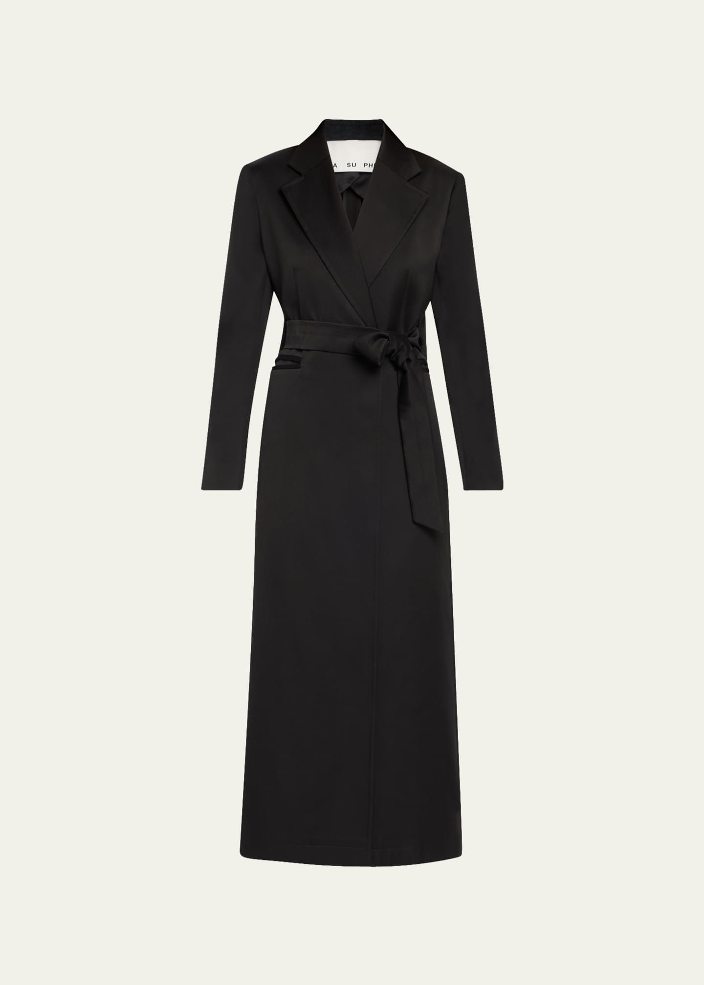 SaSuPhi Benni Belted Long Wool Blazer Coat Bergdorf Goodman