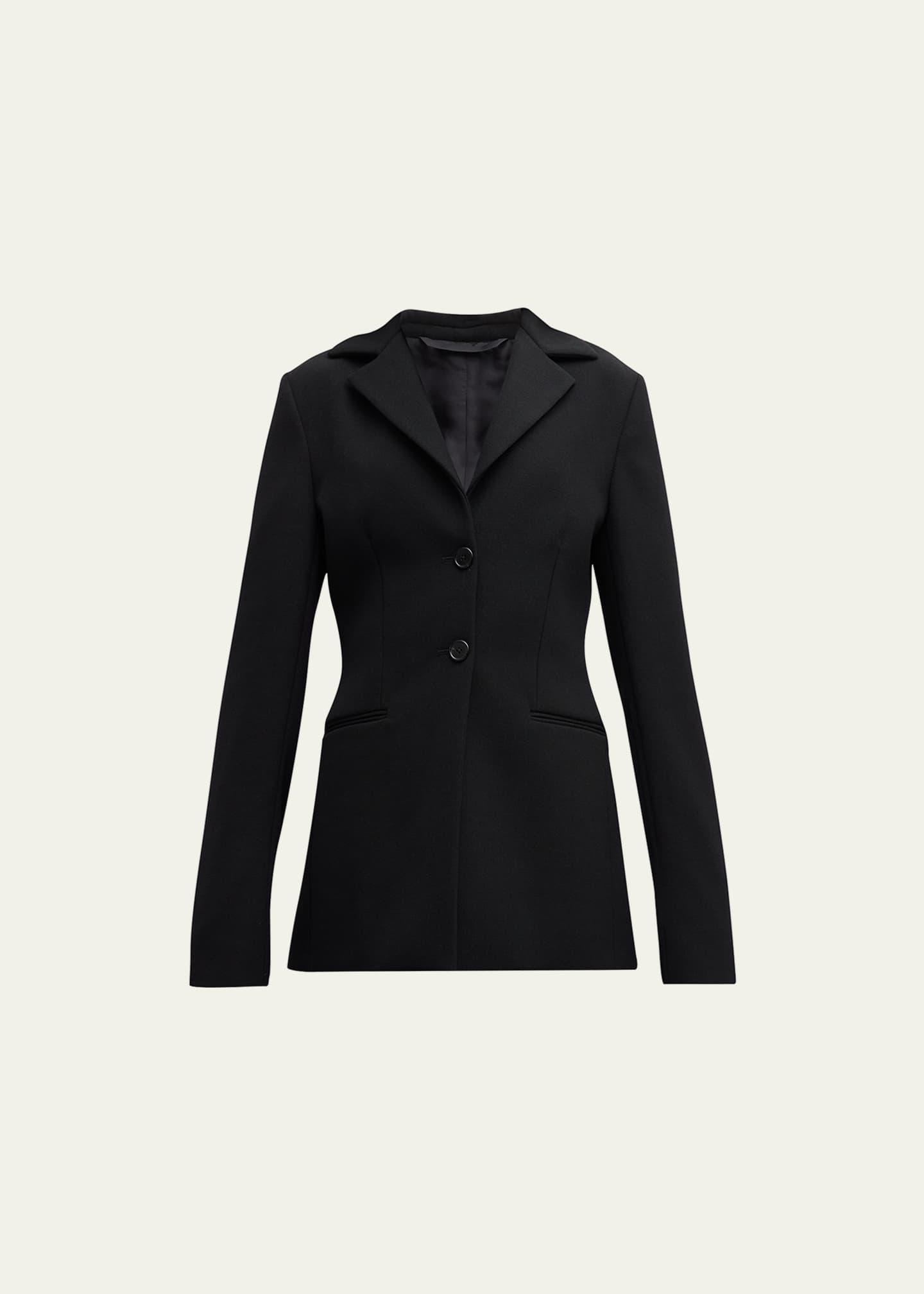Fitted wool clearance jacket