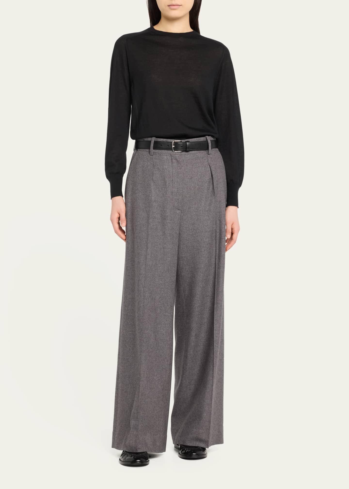 THE ROW Elmira Shrunken Cashmere Top Image 2 of 5
