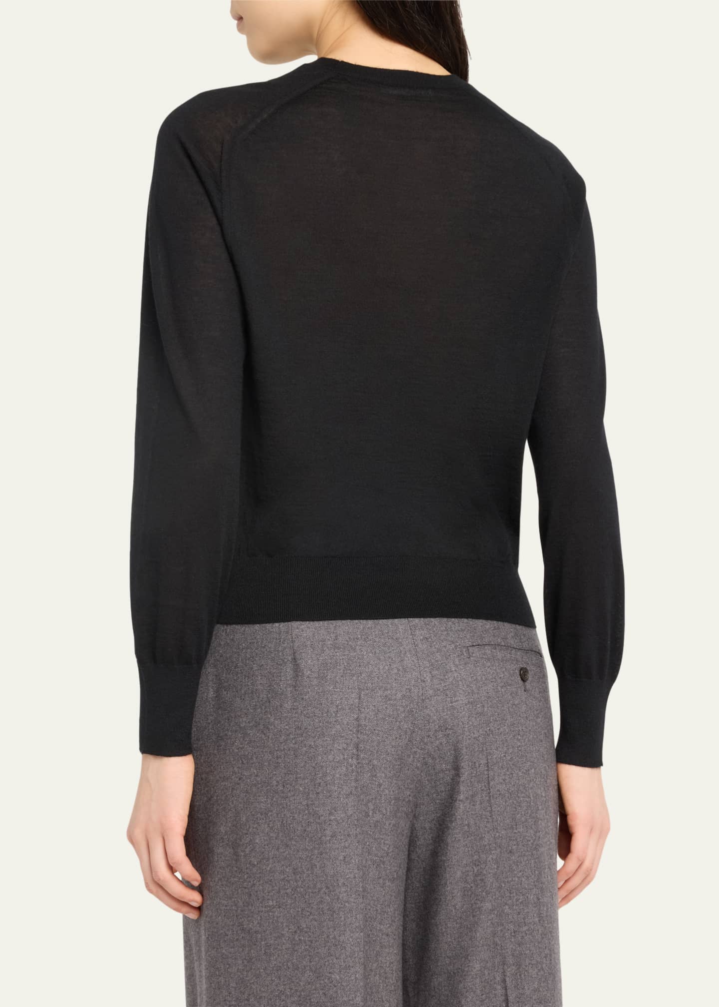 THE ROW Elmira Shrunken Cashmere Top Image 3 of 5