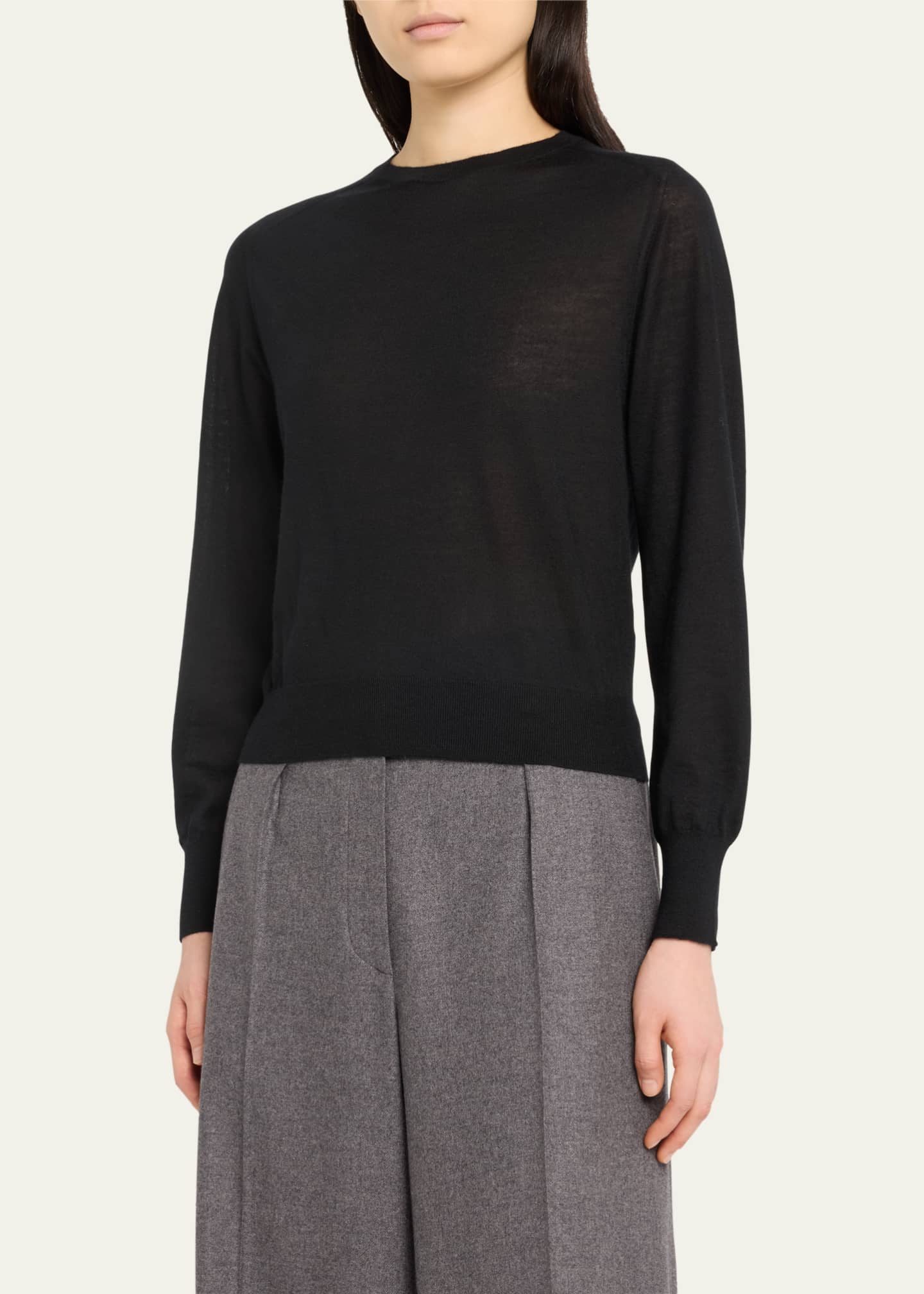 THE ROW Elmira Shrunken Cashmere Top Image 4 of 5
