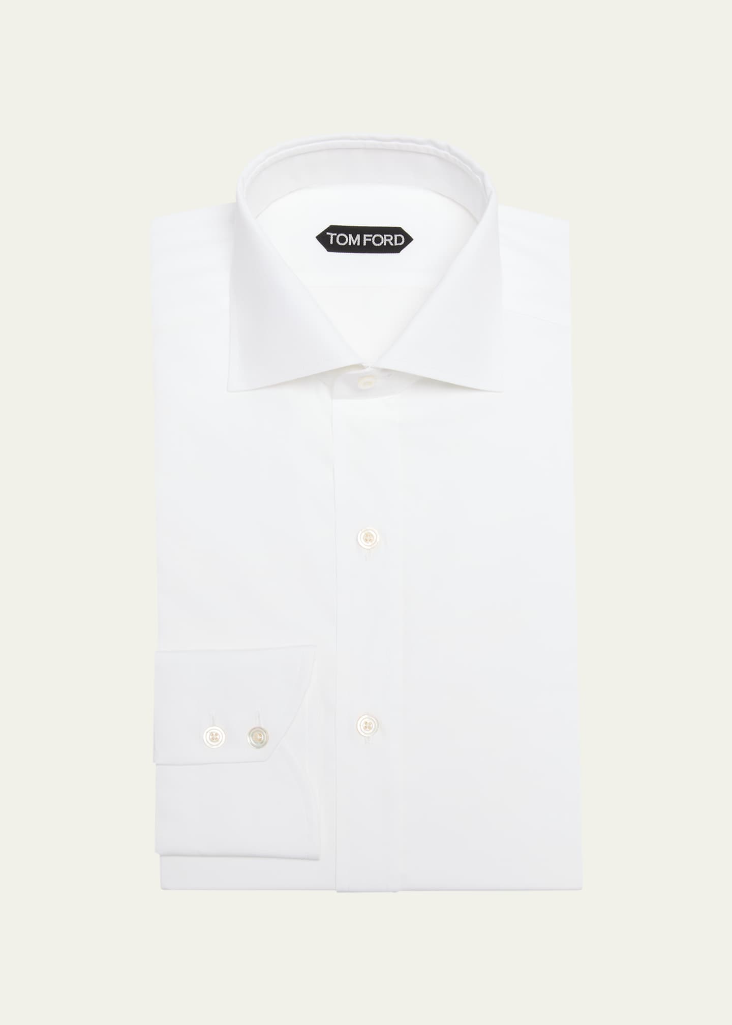 TOM FORD Men's Slim Fit Cotton Dress Shirt Image 1 of 2
