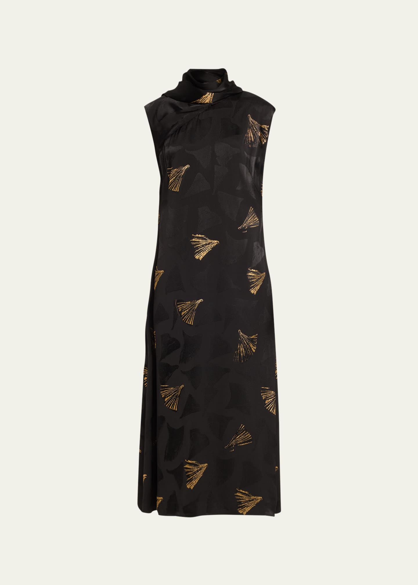 Lafayette 148 New York Printed Scarf Neck Dress Bergdorf Goodman