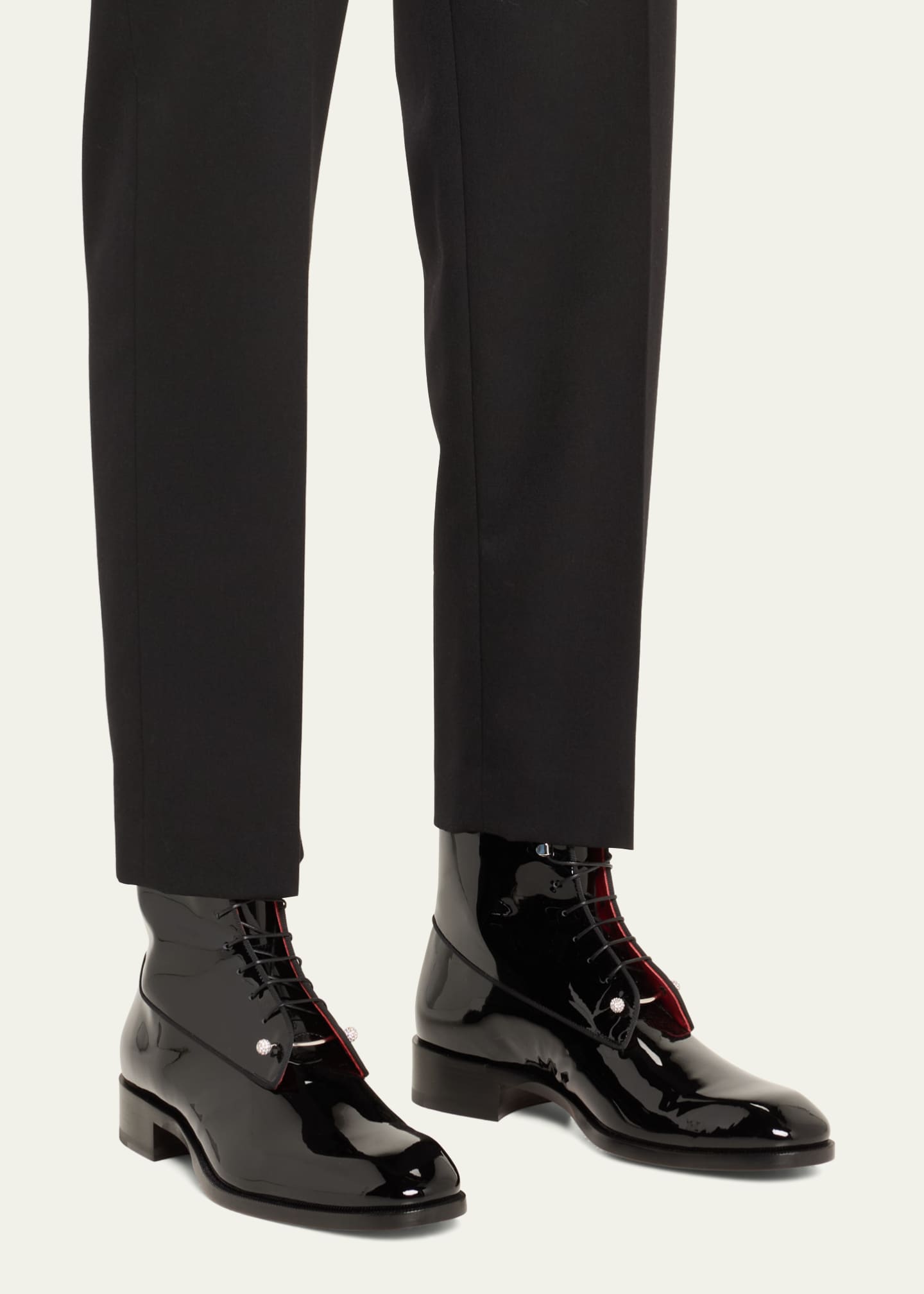 Christian louboutin patent leather mens sale