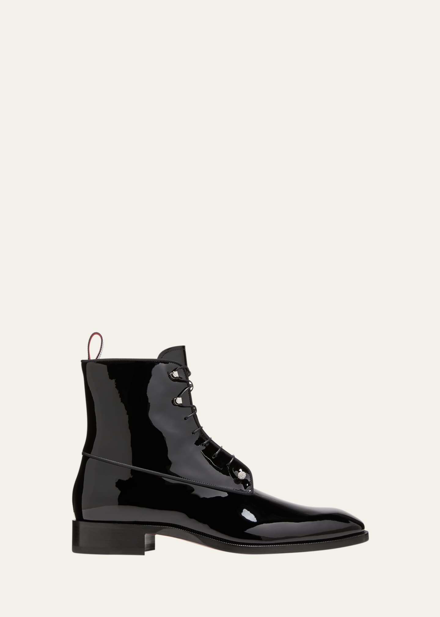 Christian Louboutin Men s Chambeliboot Night Strass Patent Leather