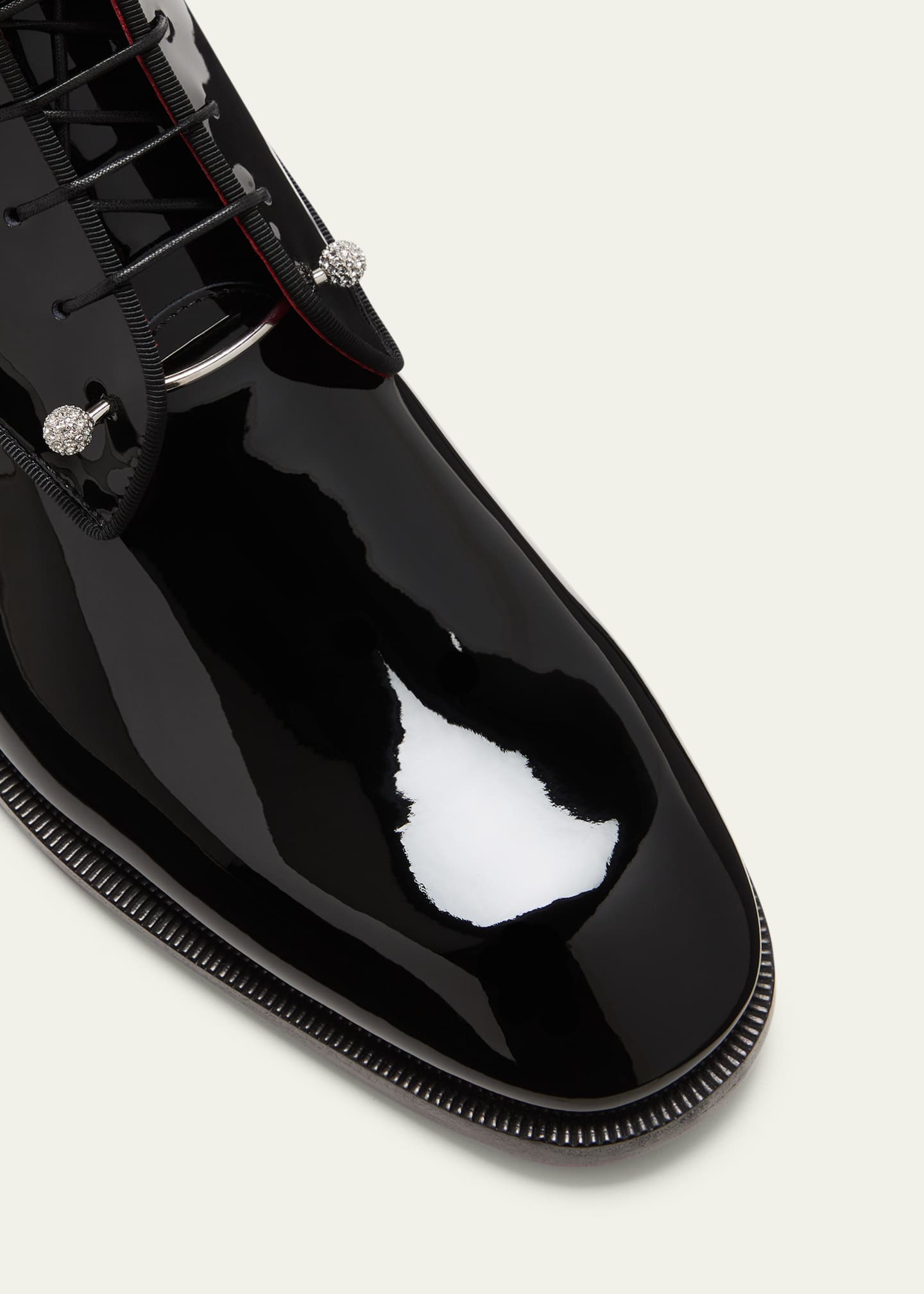 Mens patent leather on sale louboutin