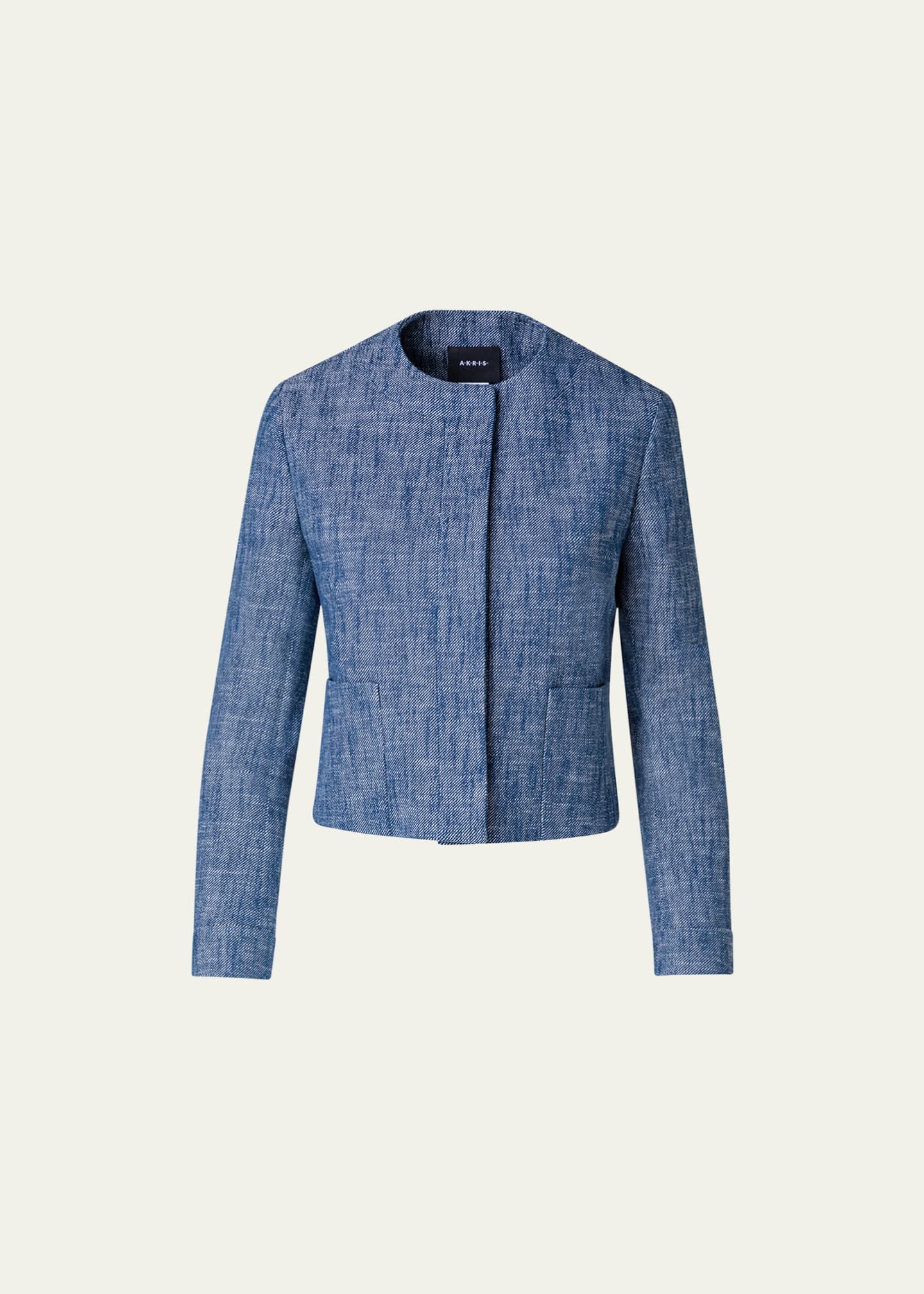 Akris Yarn Dyed Cotton Short Jacket Bergdorf Goodman