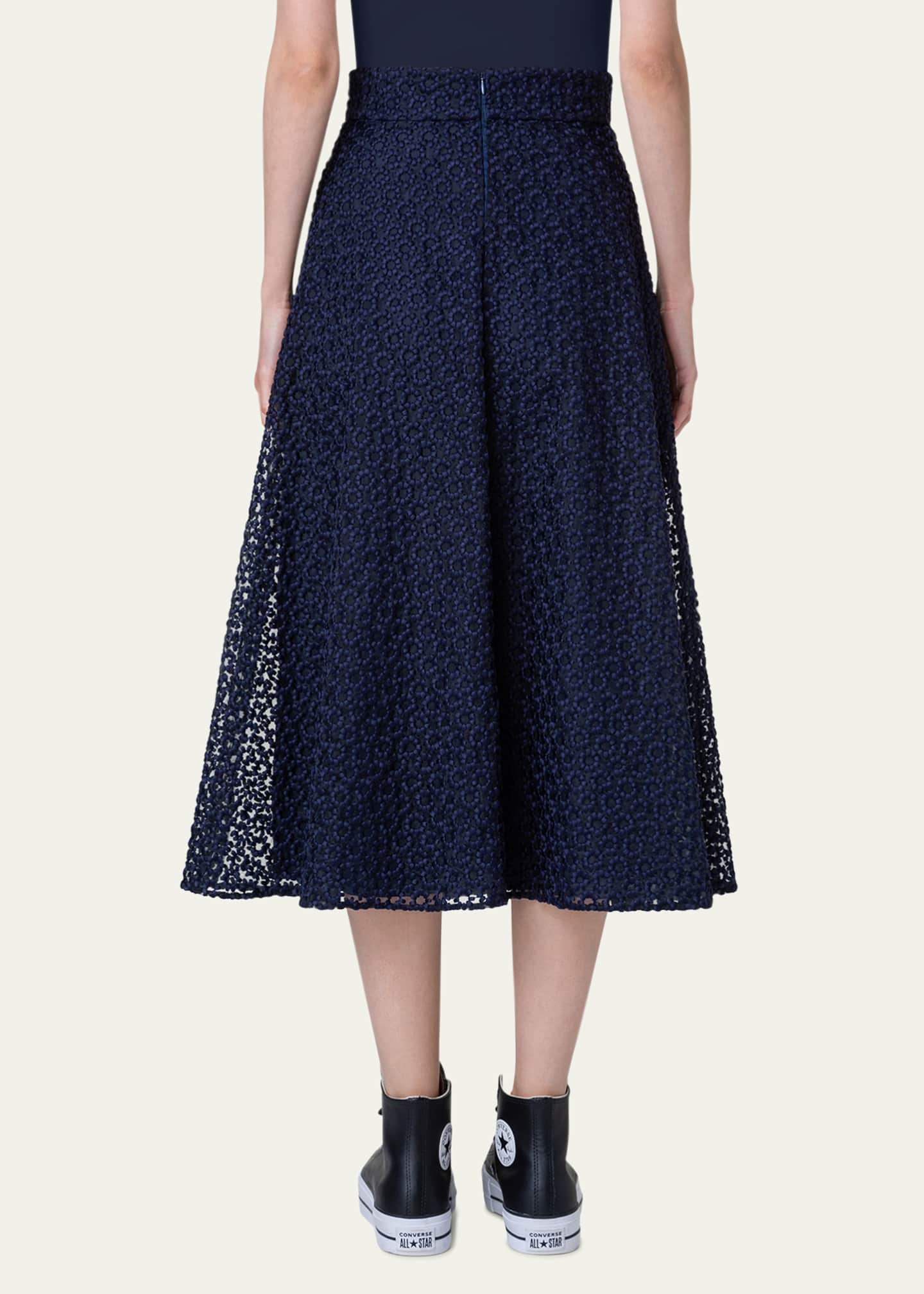 Embroidered organza skirt 2025