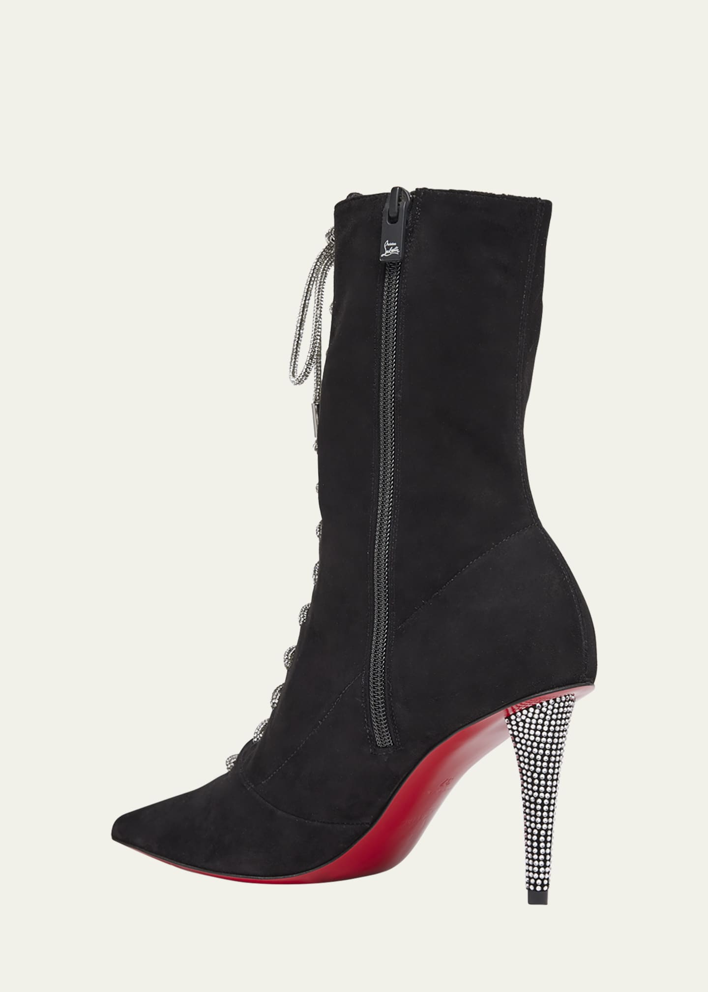 Christian louboutin lace boots discount
