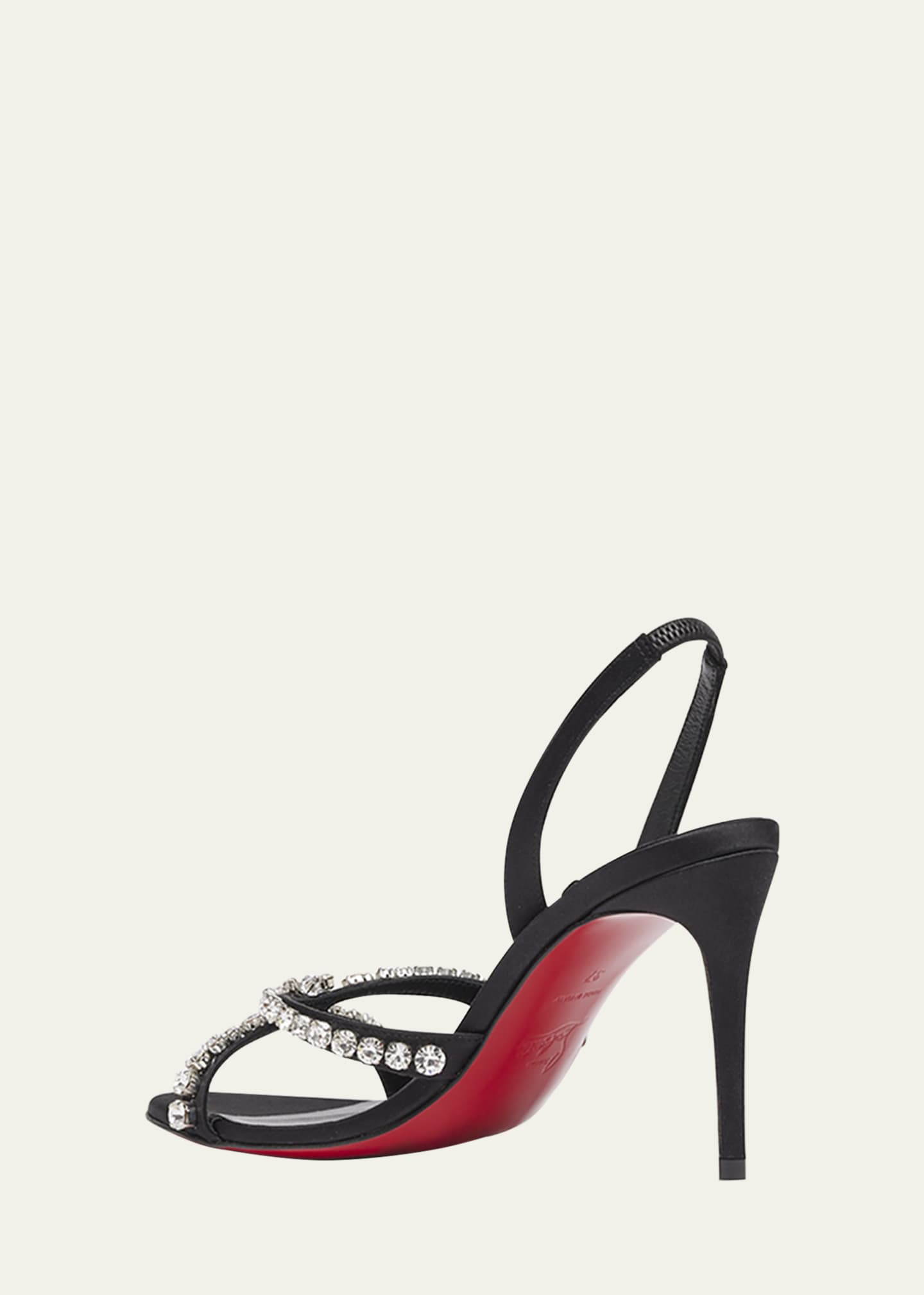 Christian Louboutin Emilia Embellished Red Sole Halter Sandals Image 2 of 3