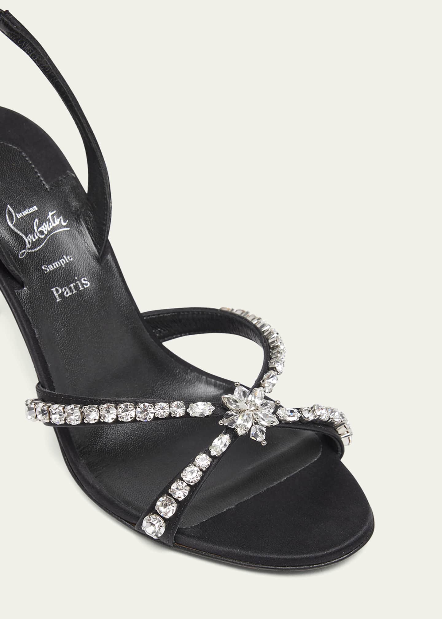 Red embellished sandals outlet