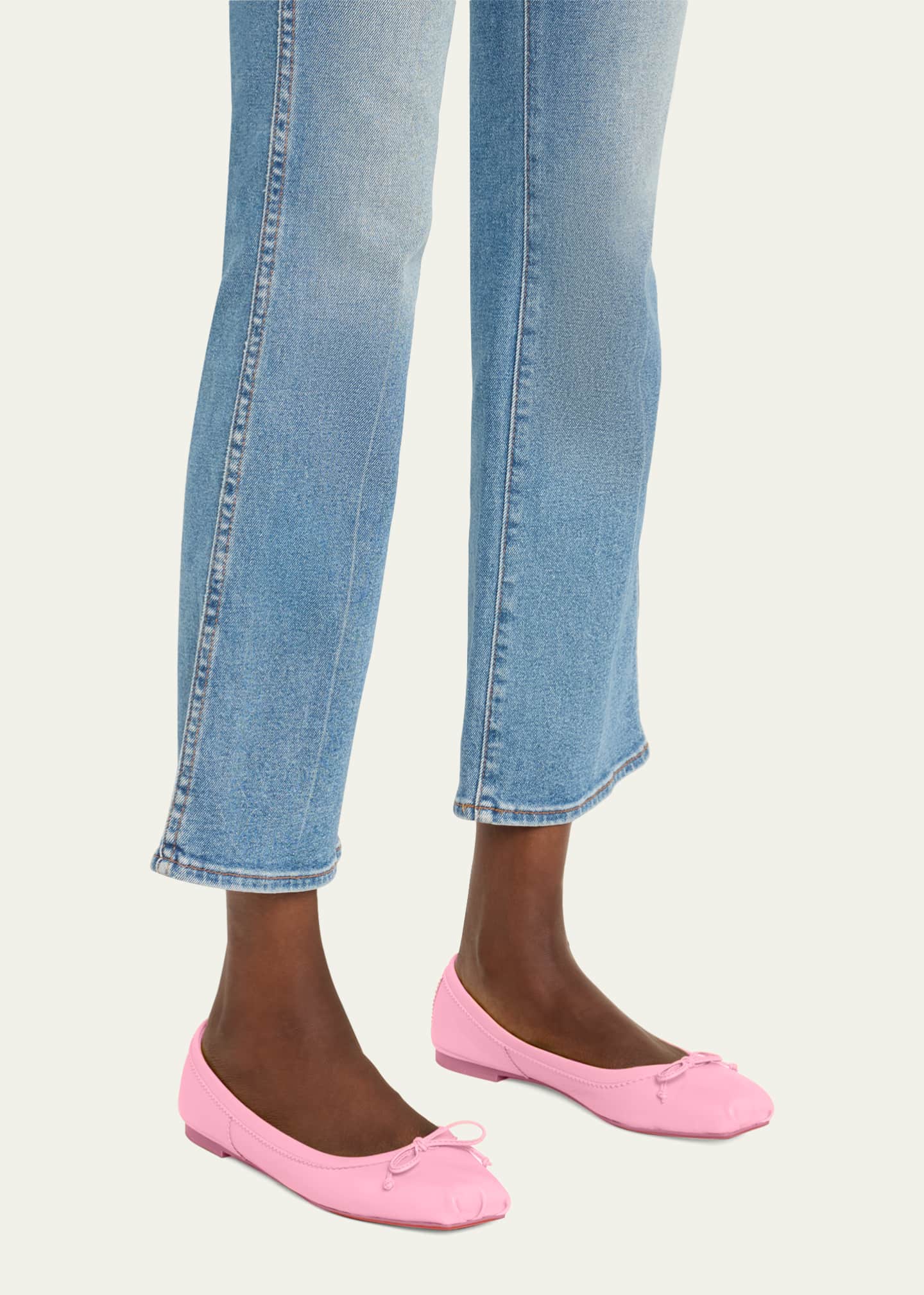 Red bottom ballet flats discount