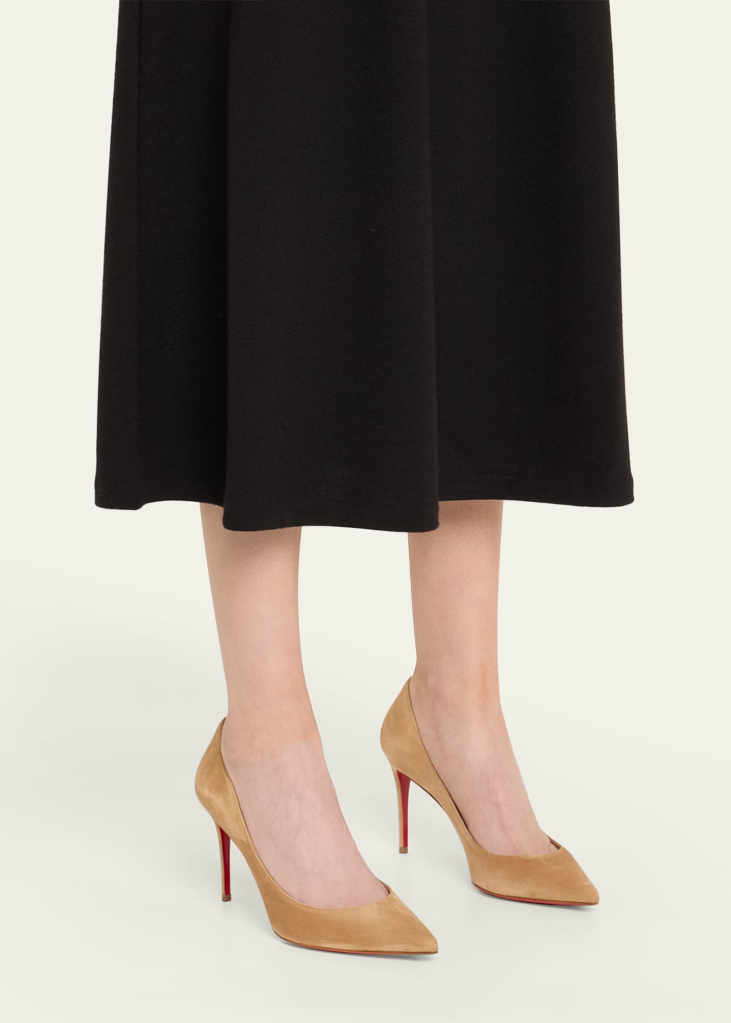 Christian Louboutin Kate Suede Red Sole Classic Pumps Image 2 of 6