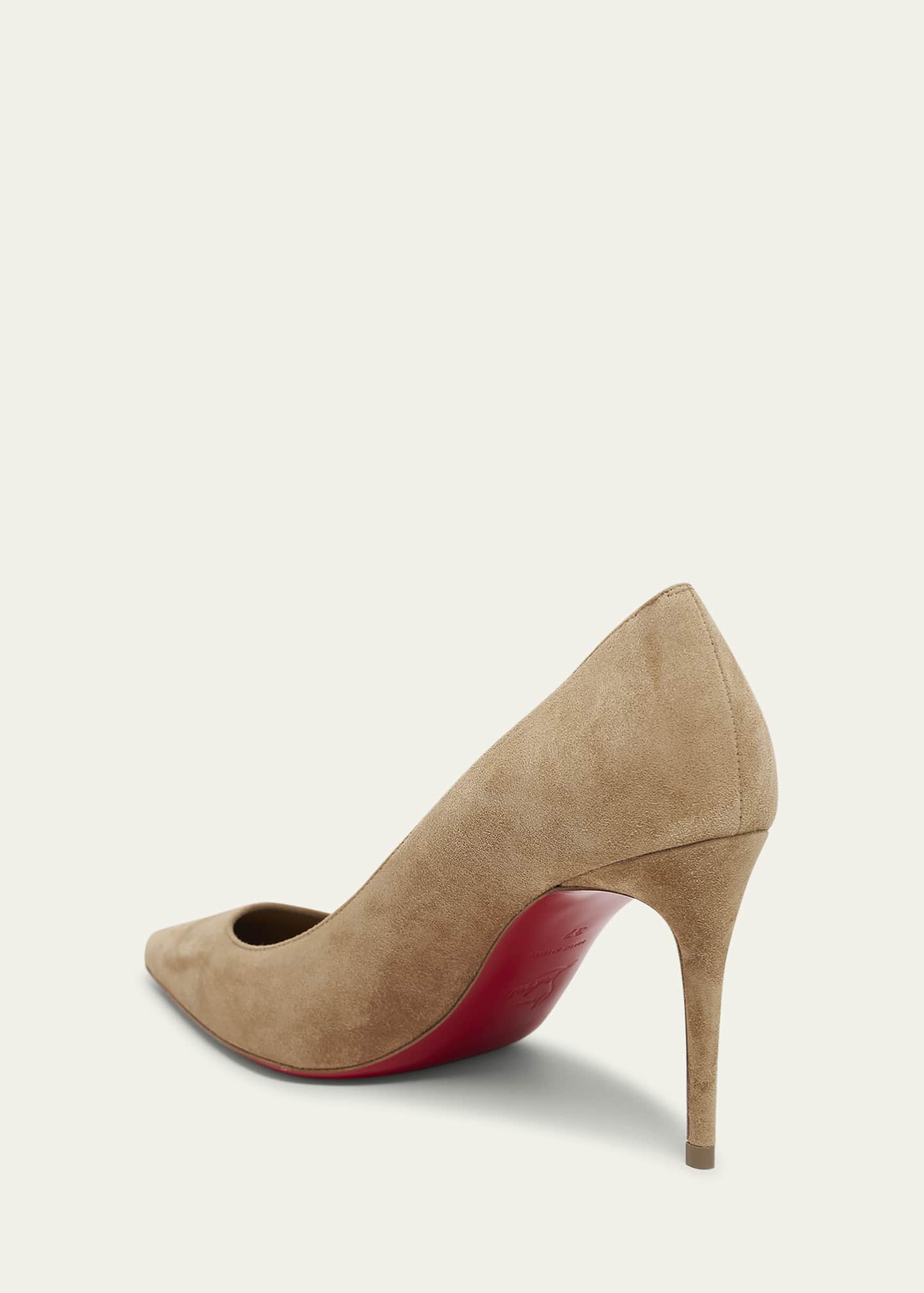 Christian Louboutin Kate Suede Red Sole Classic Pumps Image 4 of 6
