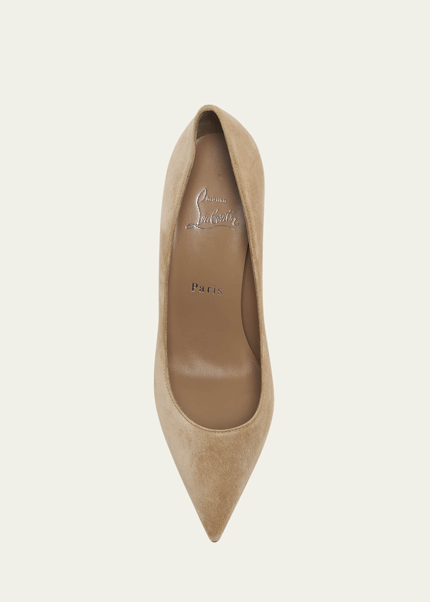 Christian Louboutin Kate Suede Red Sole Classic Pumps Image 6 of 6