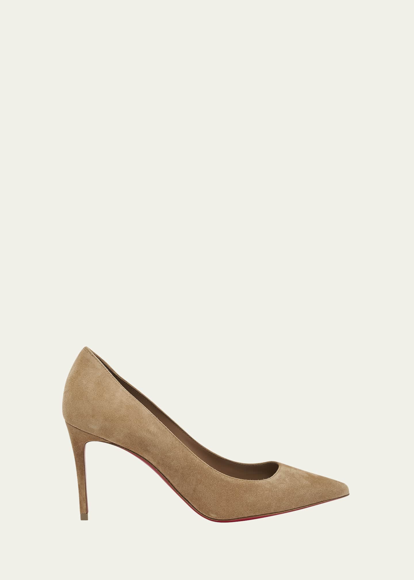 Christian Louboutin Kate Suede Red Sole Classic Pumps Image 1 of 6