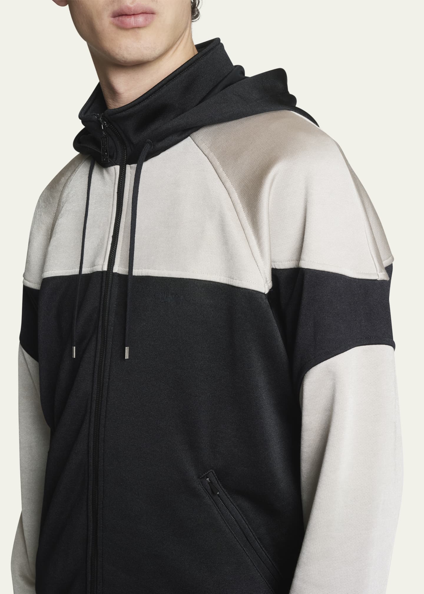 Saint laurent new arrivals zip hoodie
