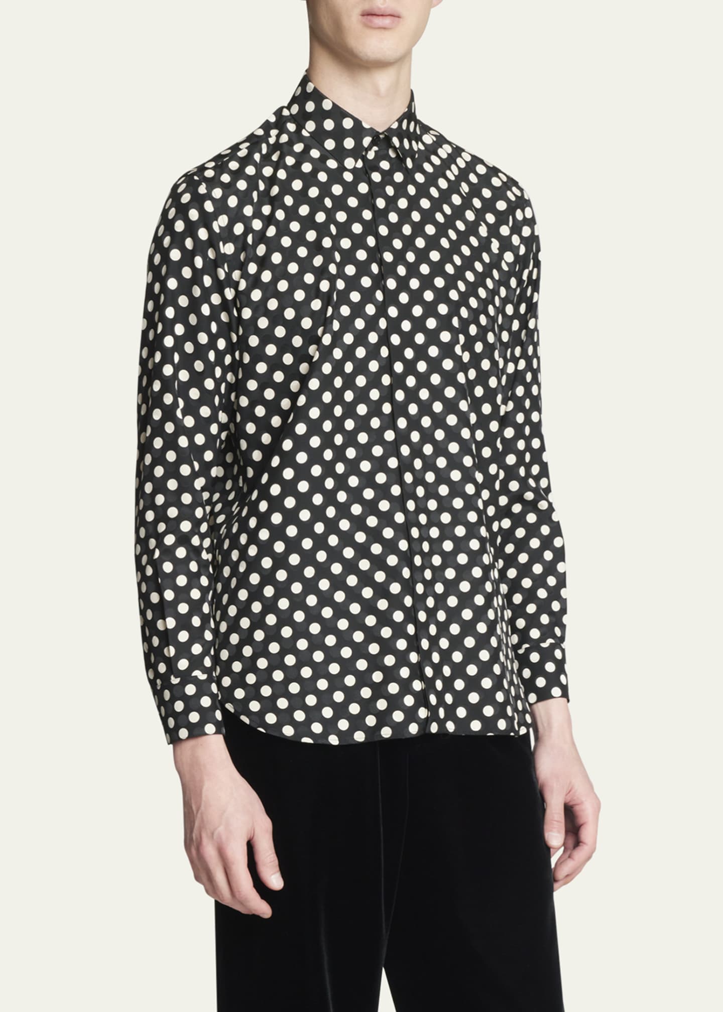 Saint laurent dot shirt outlet