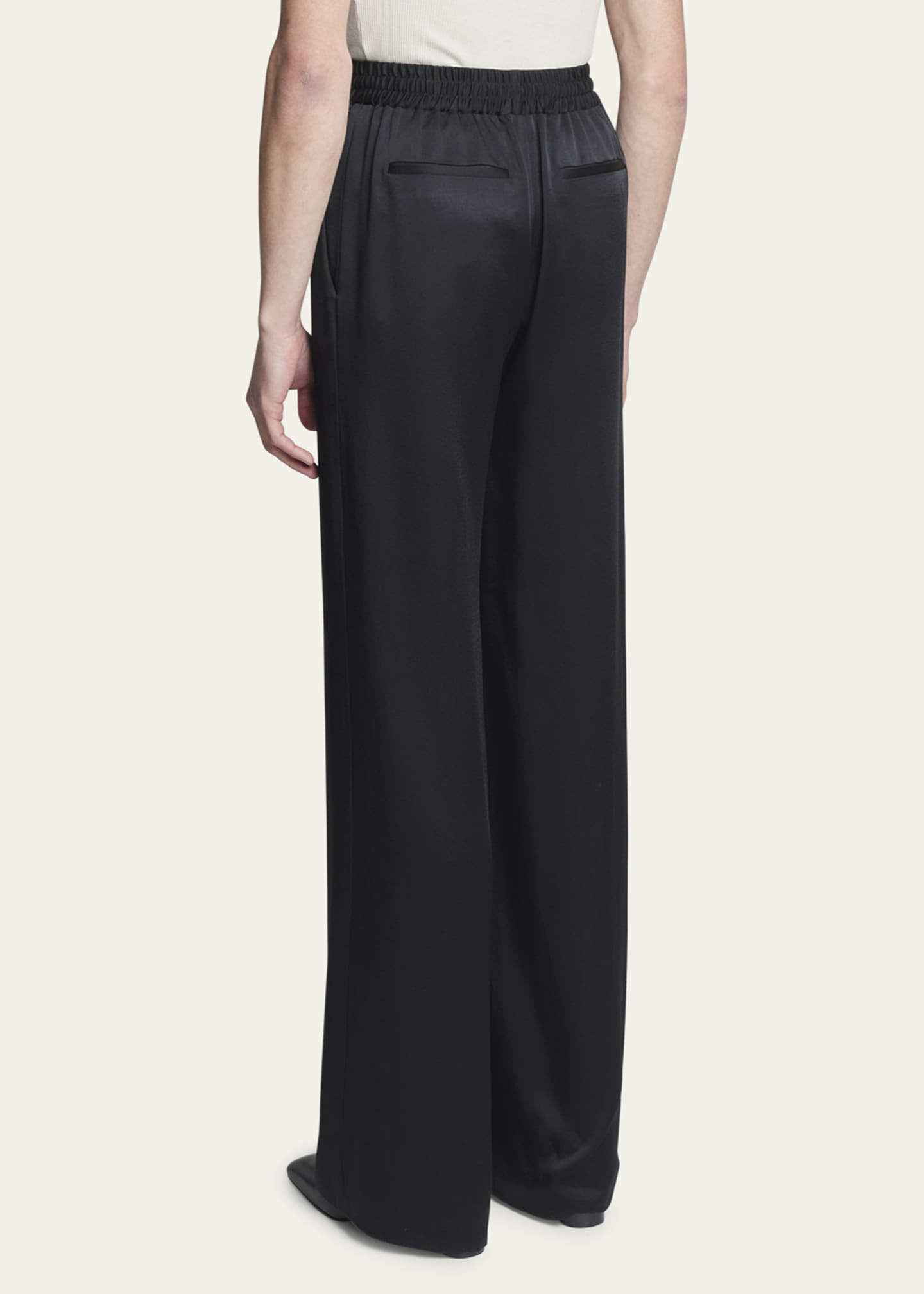 Saint Laurent Men's Satin Jogger Pants Image 3 of 5