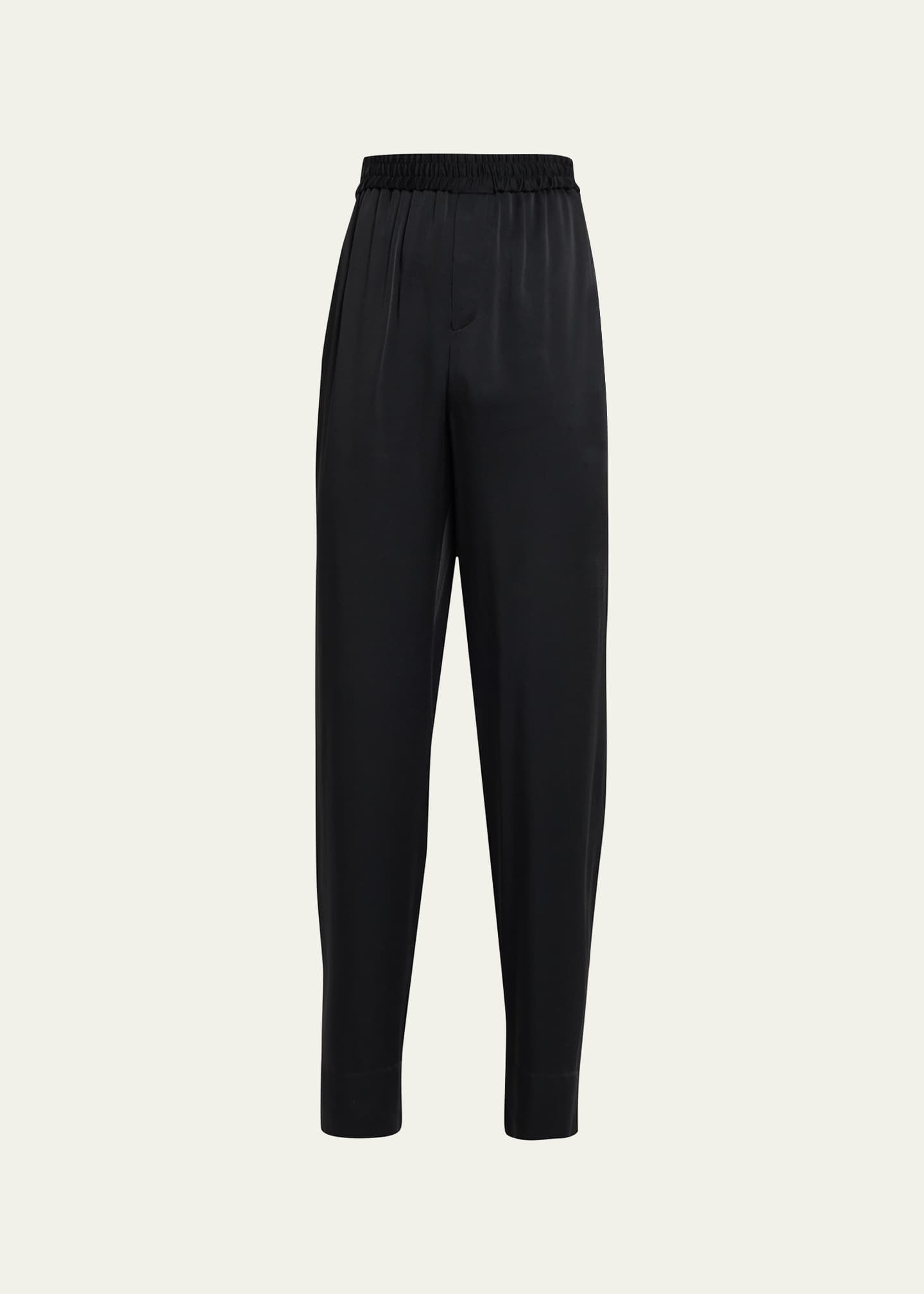 Saint Laurent Men's Satin Jogger Pants Image 1 of 5