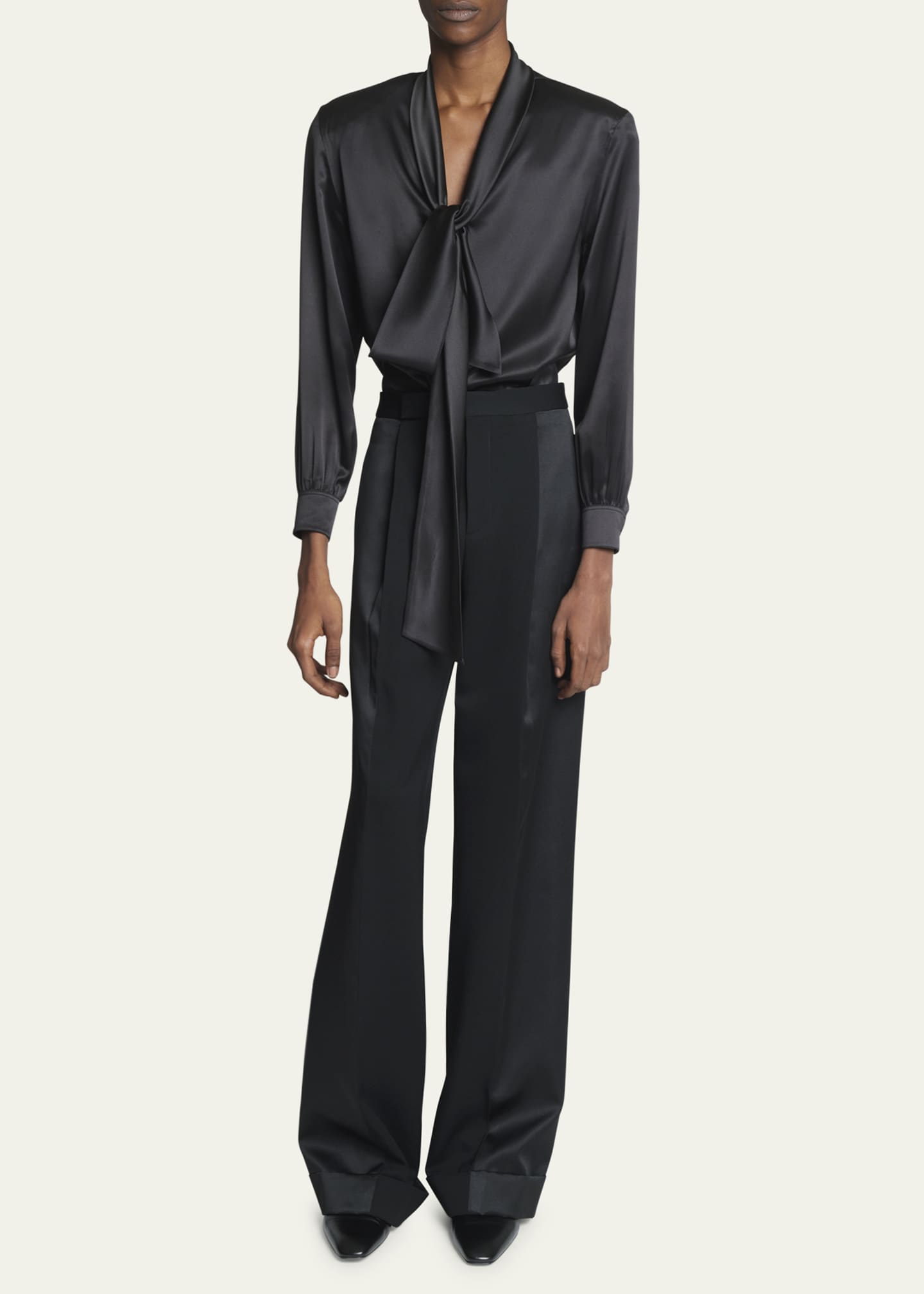 Saint Laurent Silk Button-Down Shirt - Men's 38