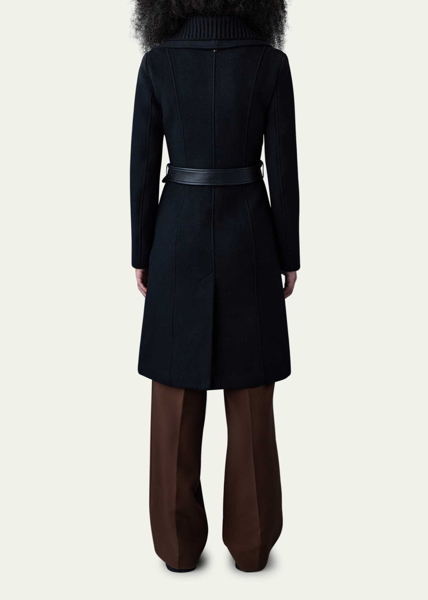 Mackage nori belted wide lapel coat outlet