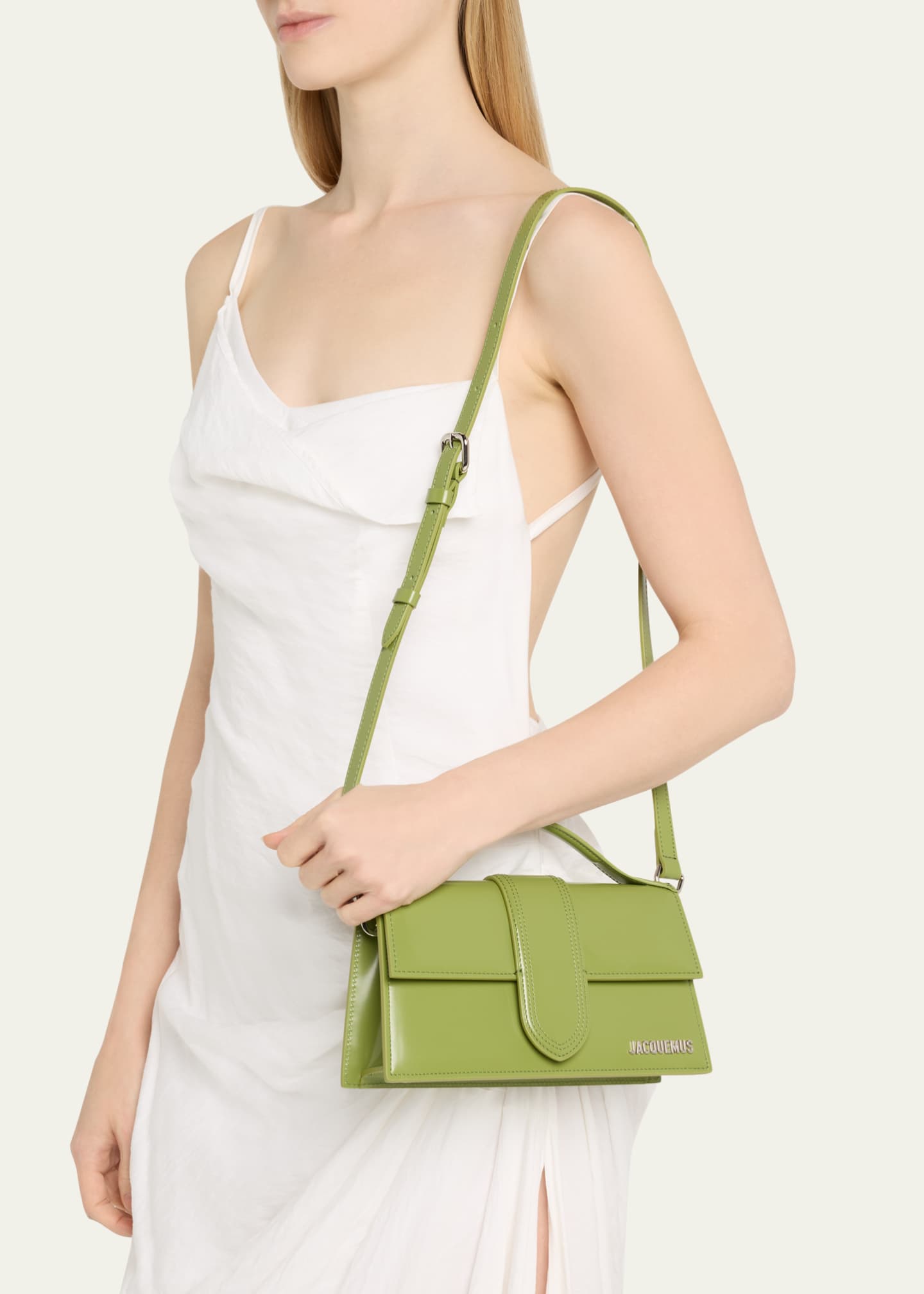 Jacquemus Le Grand Bambino Leather Crossbody Flap Bag Image 2 of 6