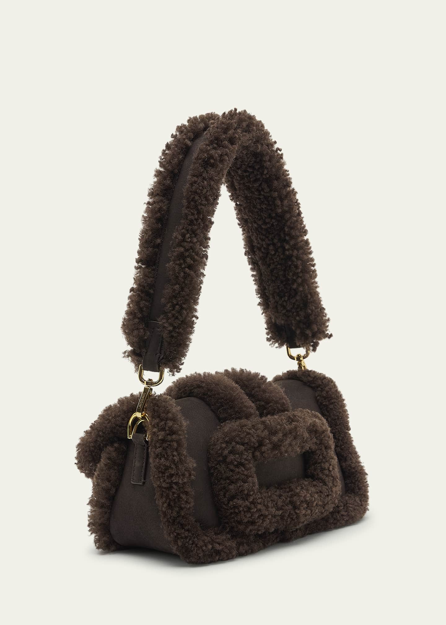 Fluffy shoulder bag topshop best sale