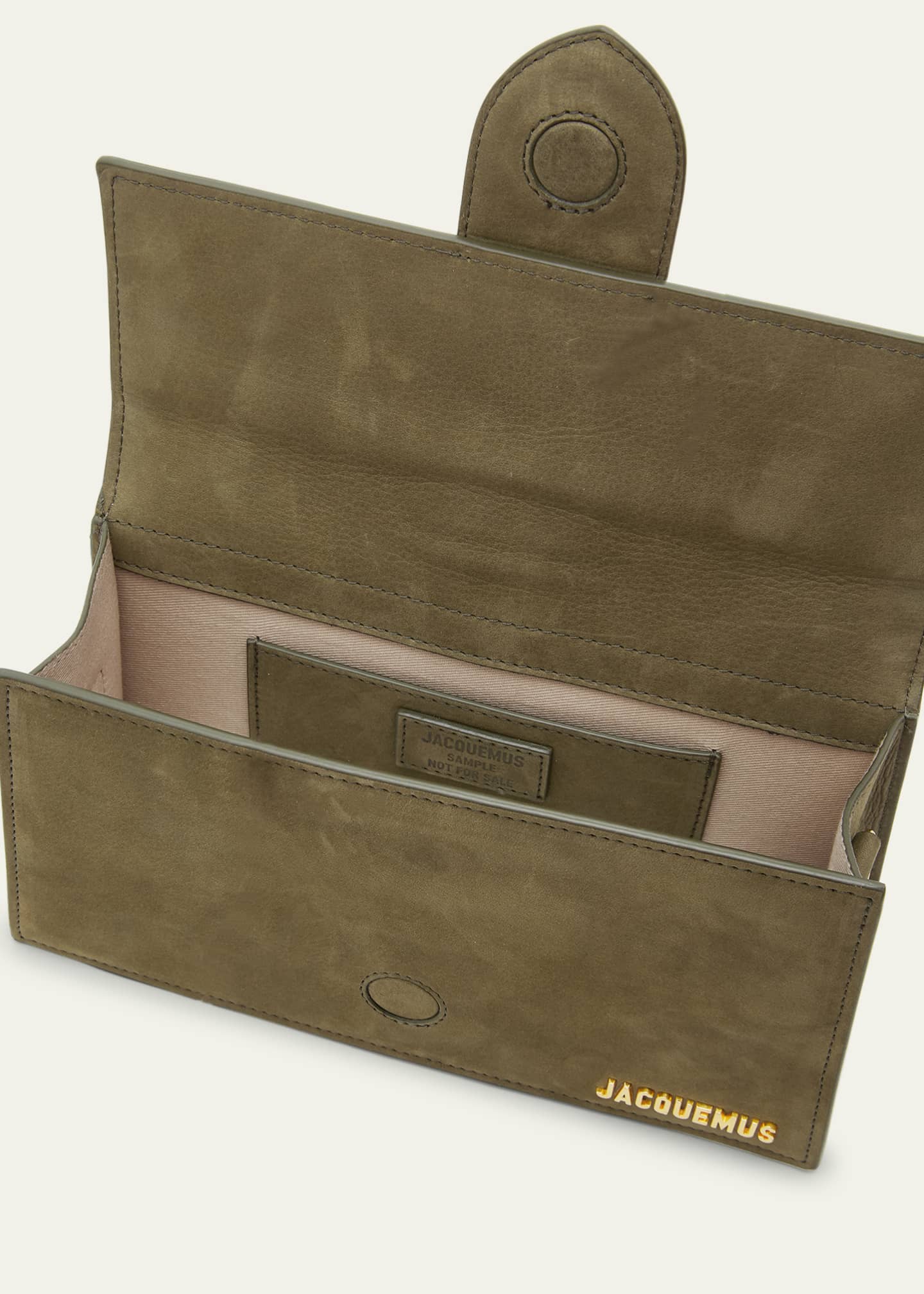 Jacquemus Le Grand Bambino Nubuck Crossbody Flap Bag