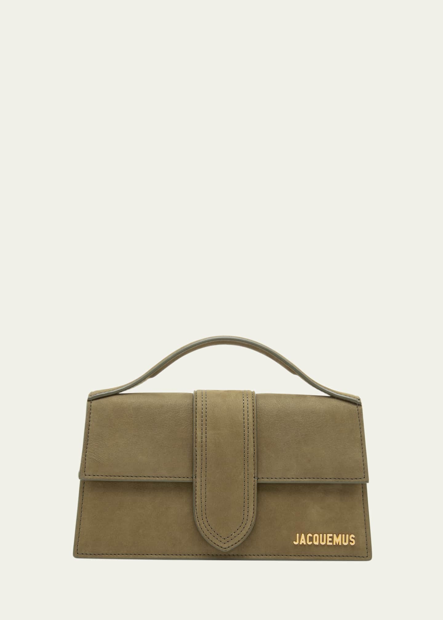 Jacquemus Le Grand Bambino Nubuck Crossbody Flap Bag - Bergdorf Goodman