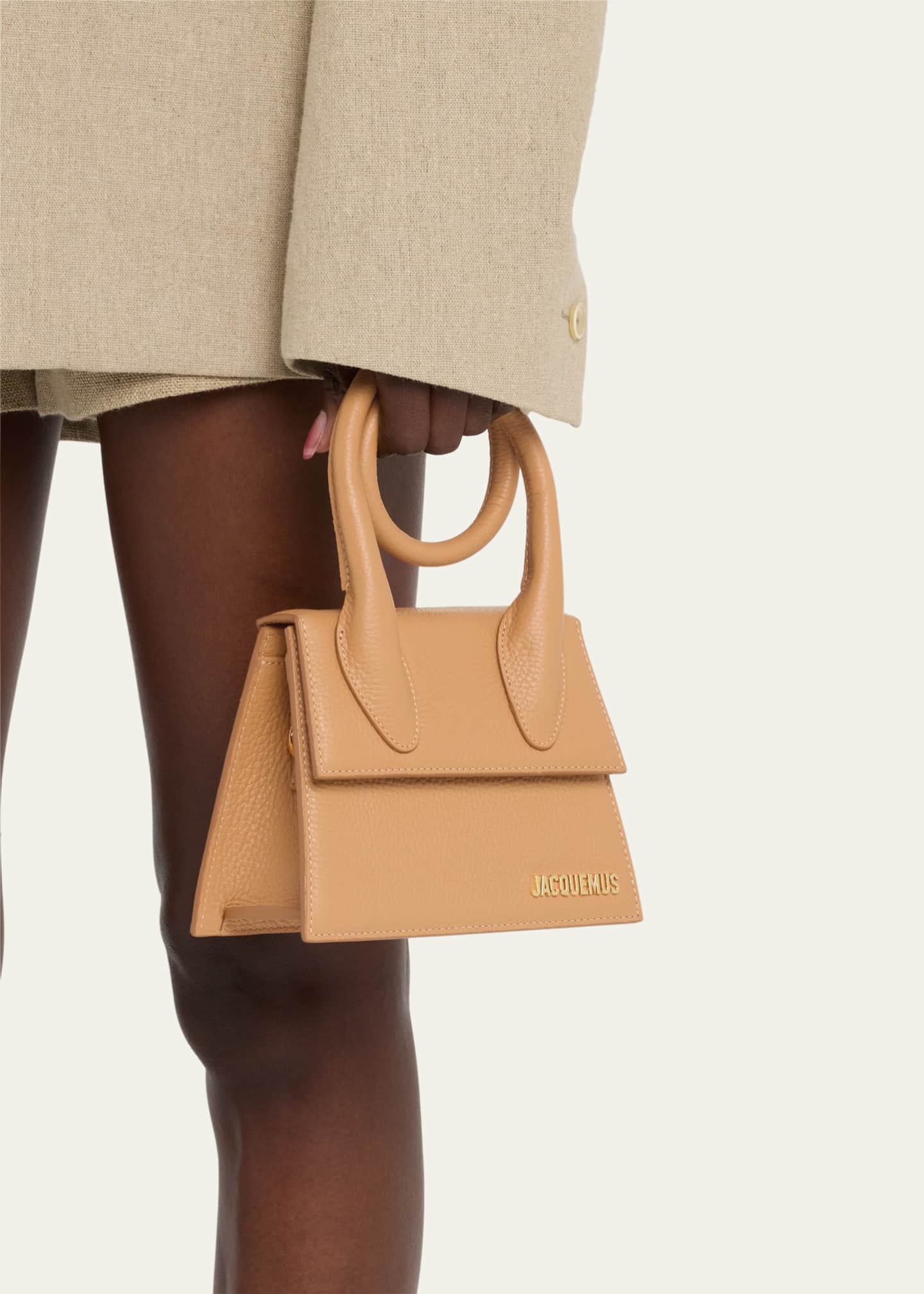 LE CHIQUITO NOEUD LEATHER SHOULDER BAG