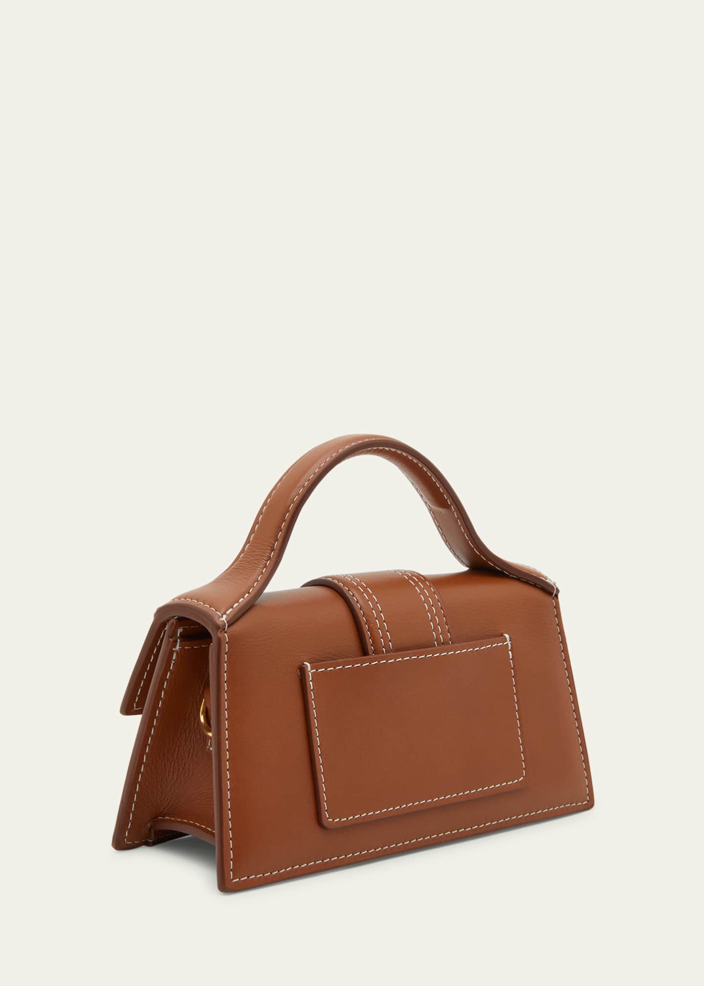 Jacquemus le bambino 2025 medium leather shoulder bag