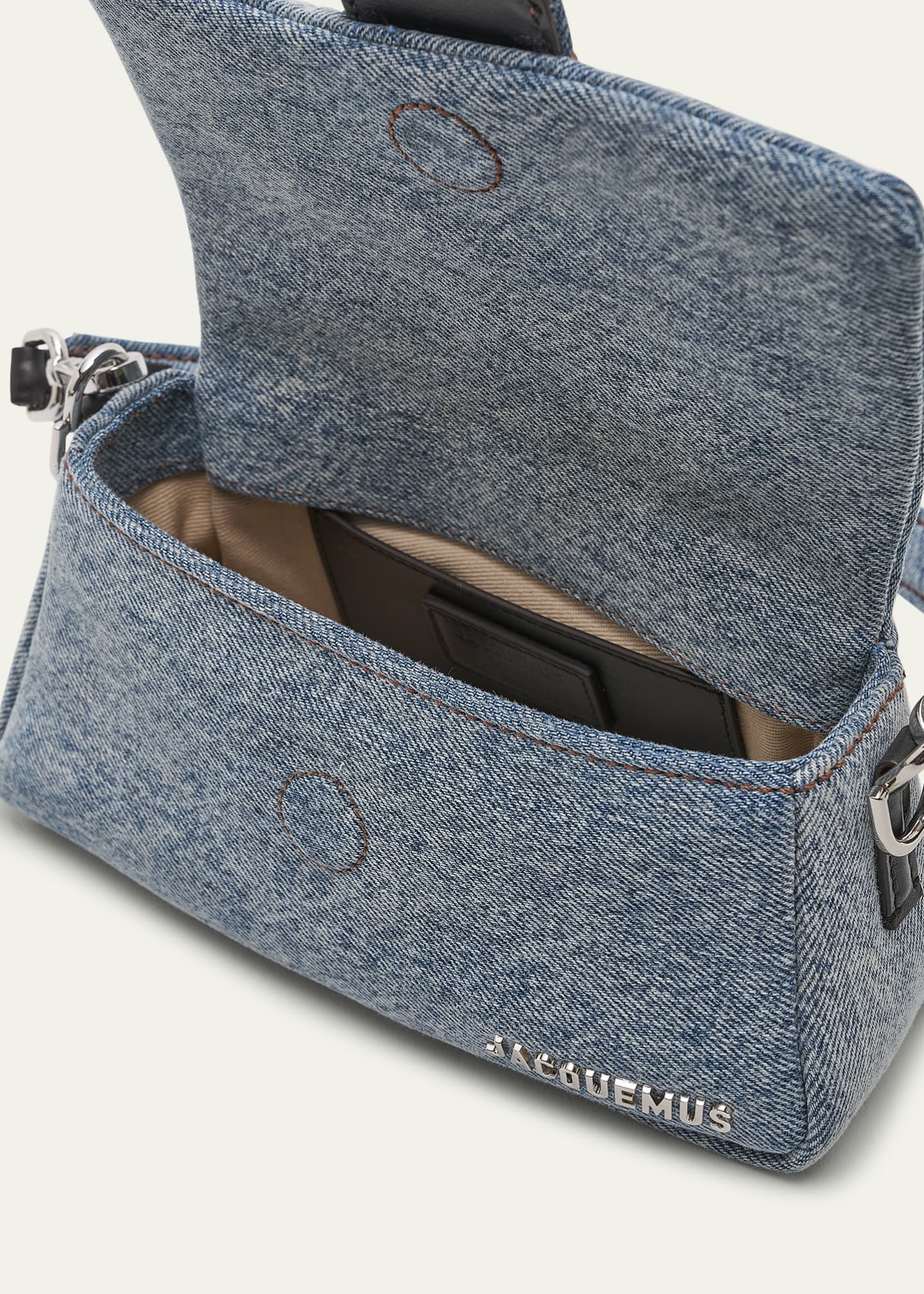 Le Petit Bambimou Denim Shoulder Bag in Blue - Jacquemus