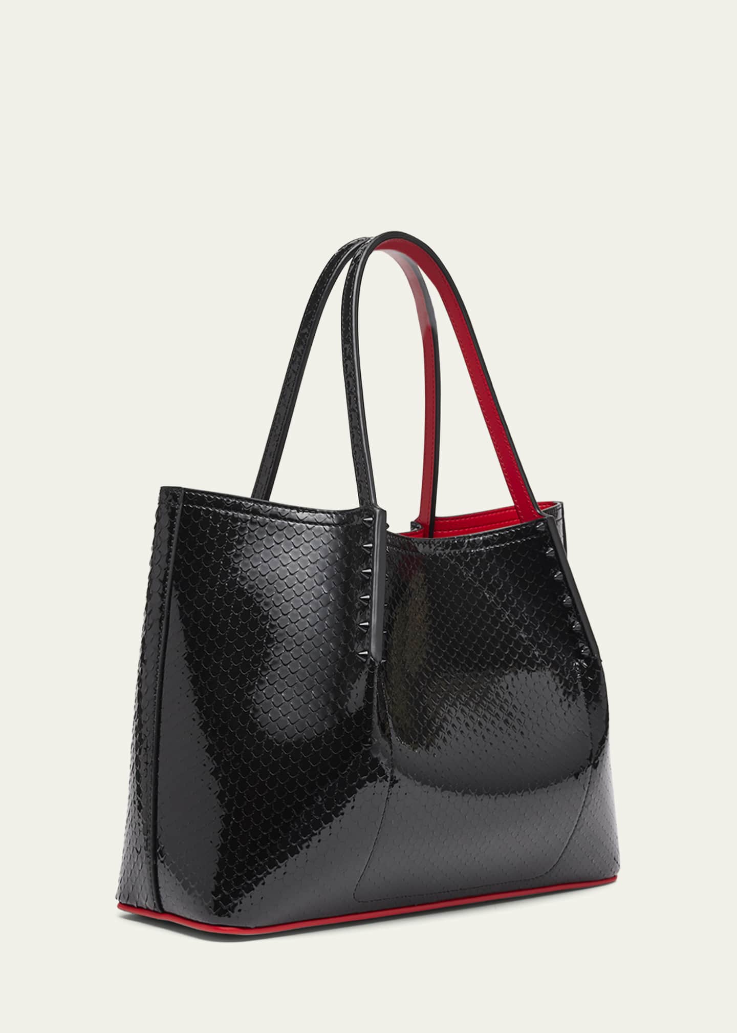 Christian Louboutin Large Cabarock Embossed Patent Leather Tote
