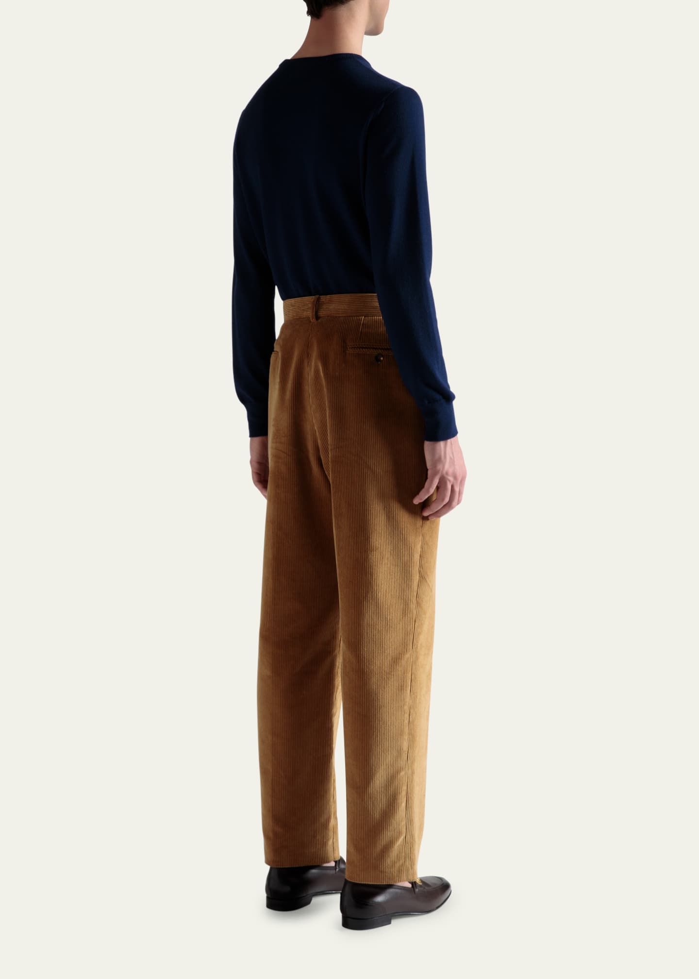 Bally Men's Corduroy Pleated Pants - Bergdorf Goodman