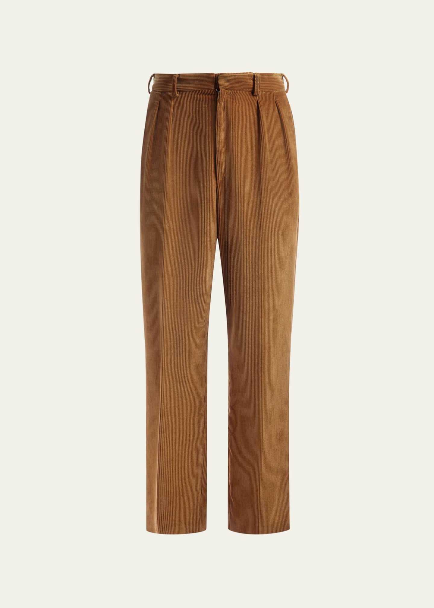 Bally Men's Corduroy Pleated Pants - Bergdorf Goodman
