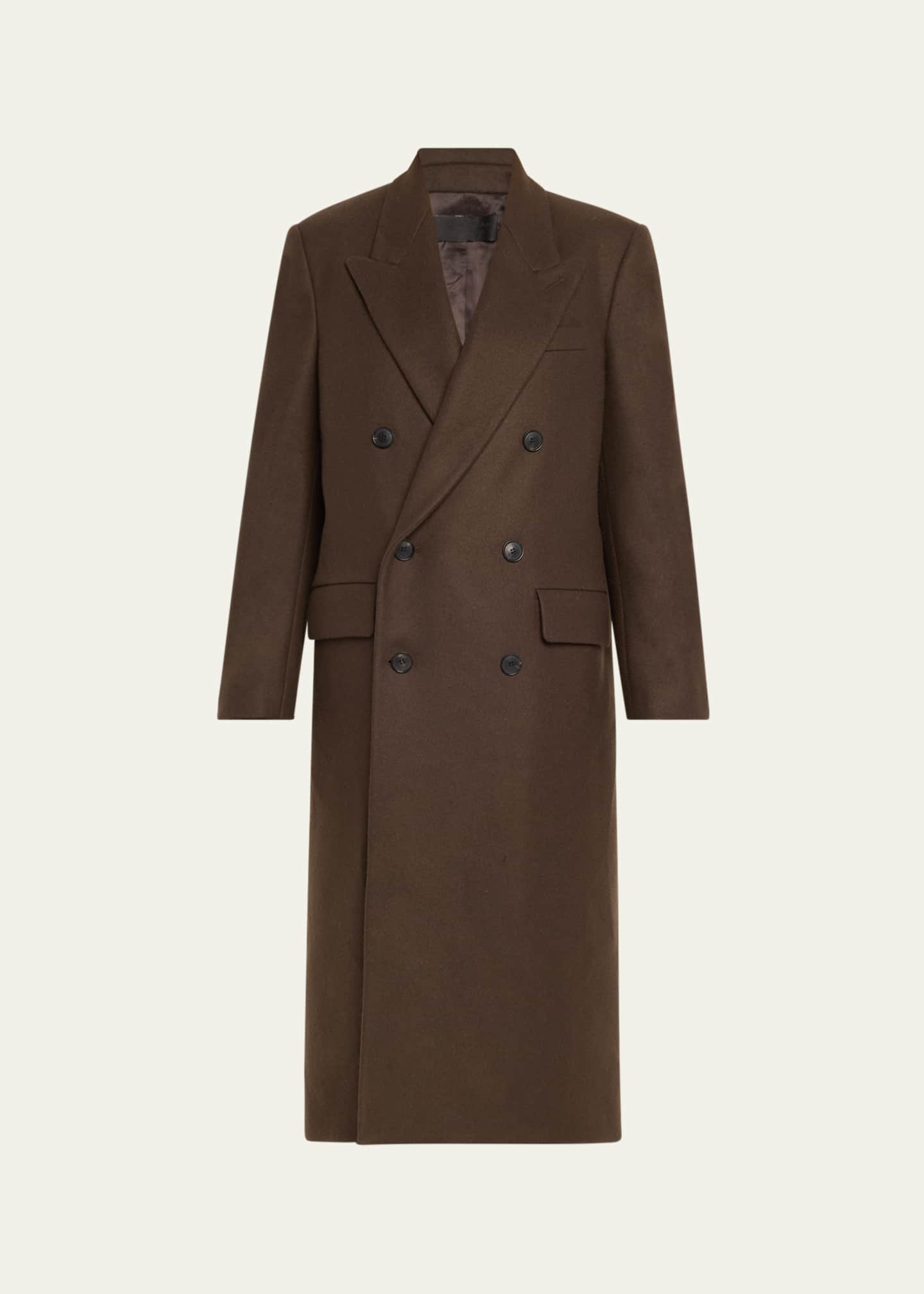 Nili Lotan Edmont Double-Breasted Long Coat Image 1 of 5