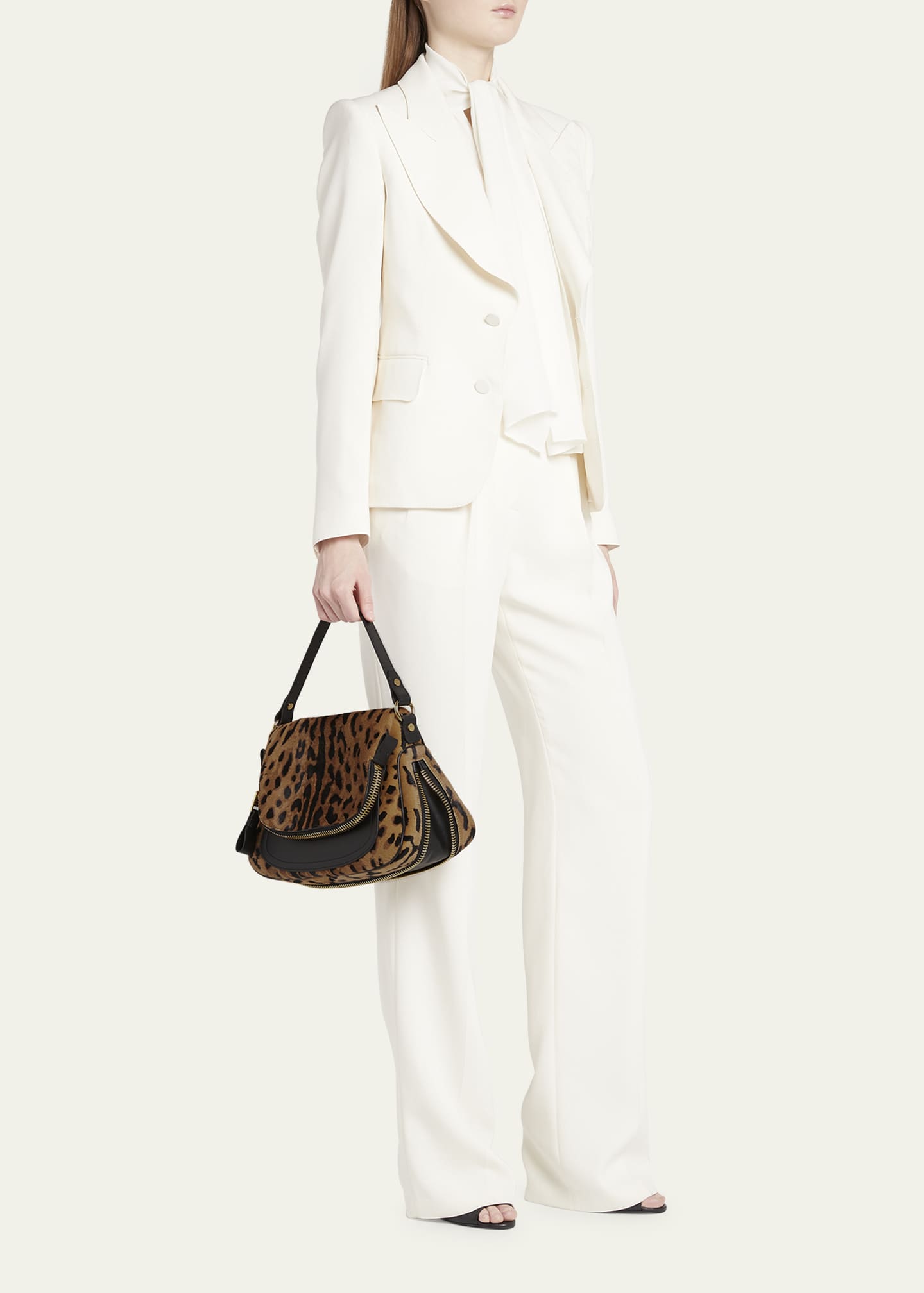 Tom Ford Jennifer Medium Leather Crossbody Bag White, $3,200, Bergdorf  Goodman