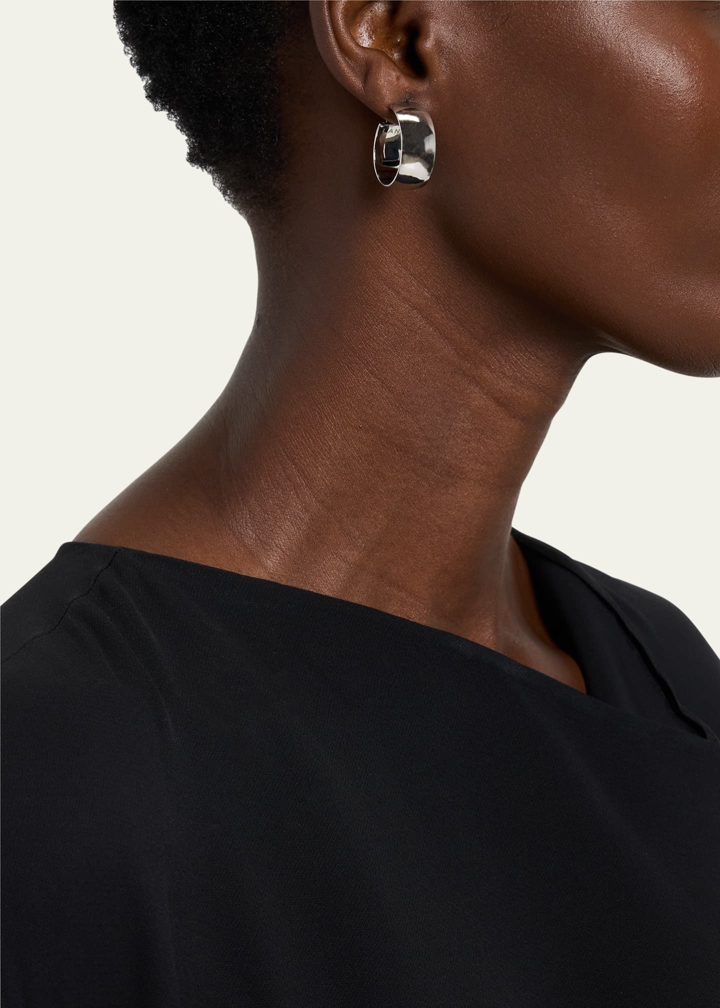 Lana 14K 25mm Curved Bold Hollow Hoops Image 2 of 4