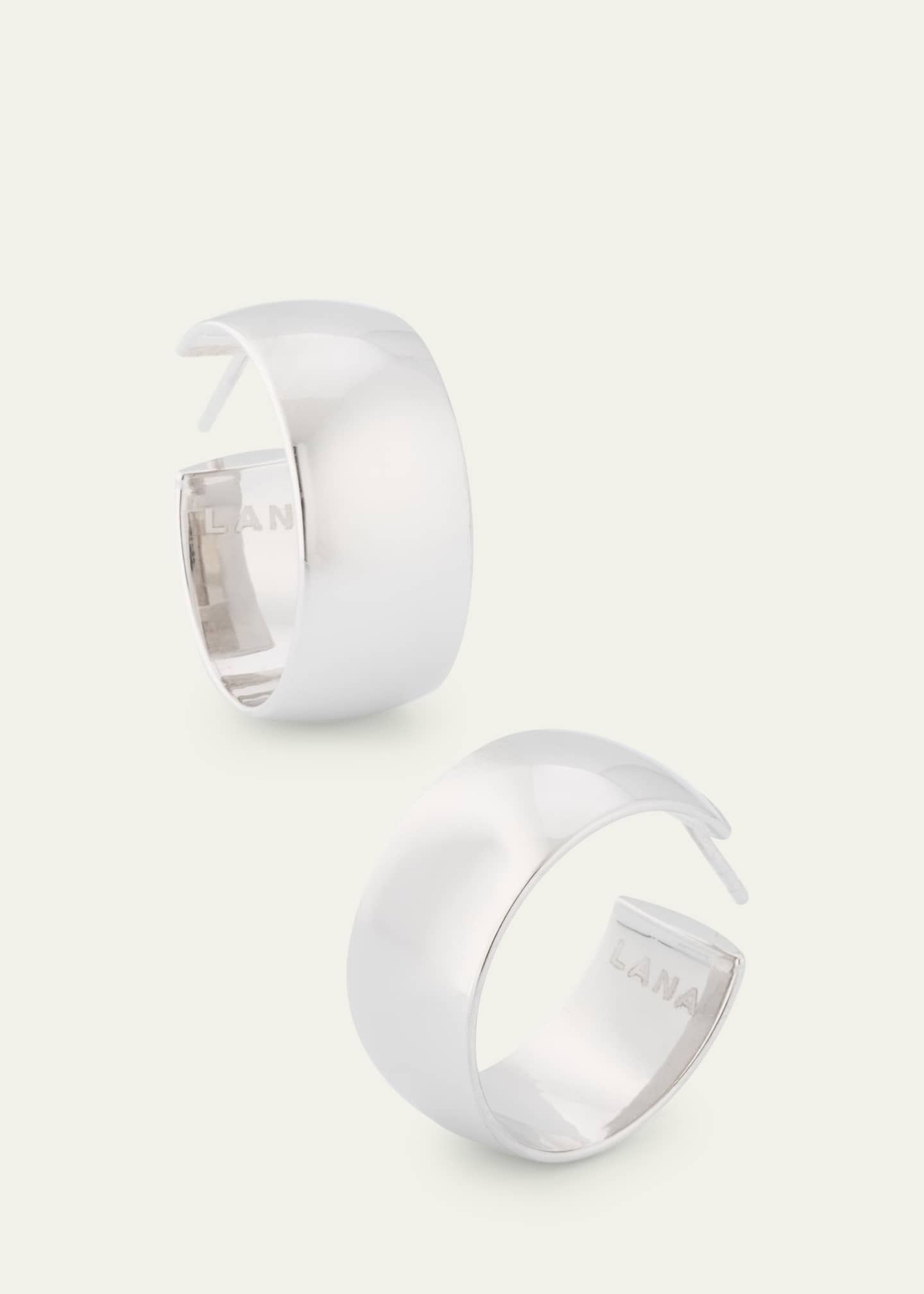 Lana 14K 25mm Curved Bold Hollow Hoops Image 1 of 4