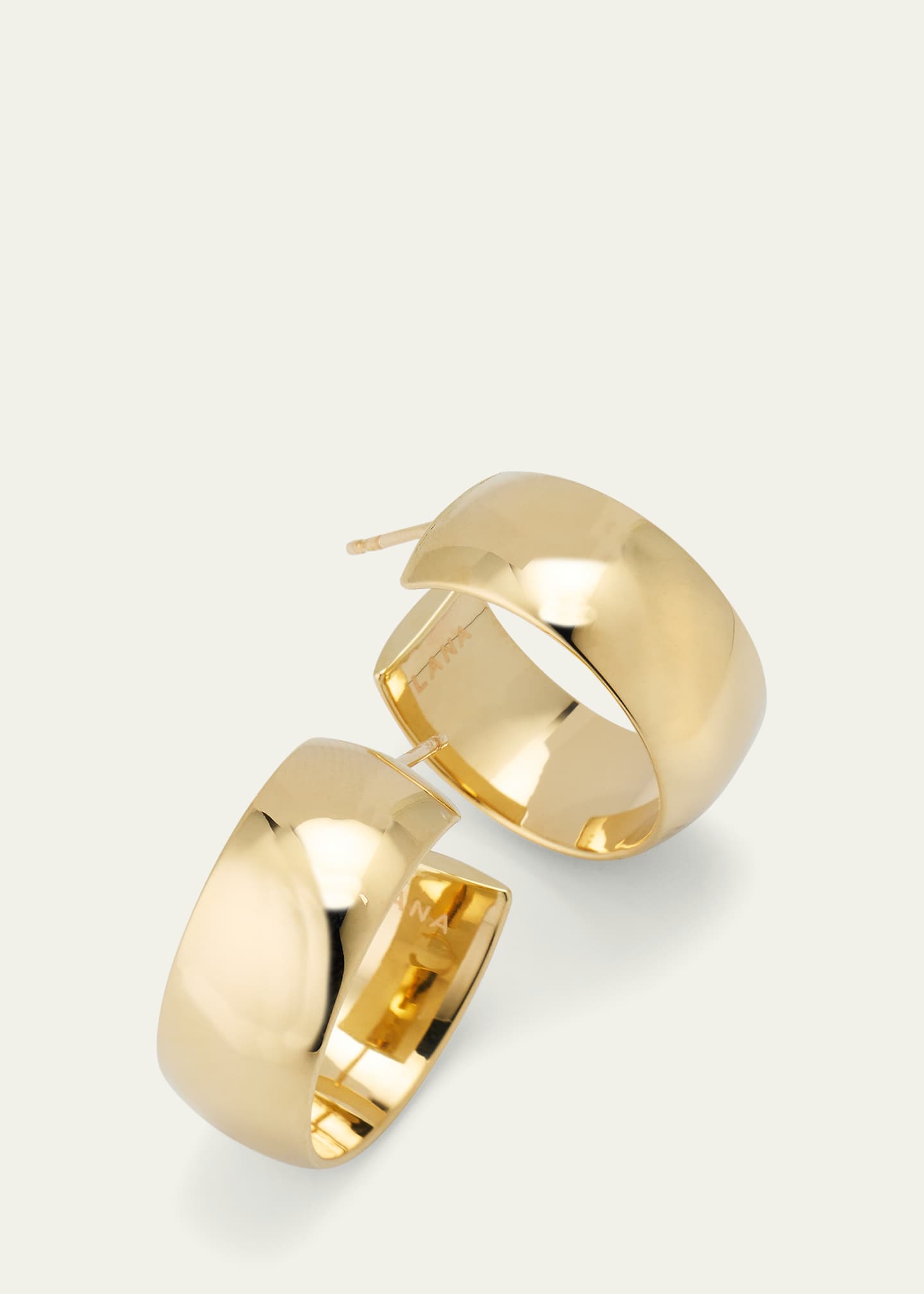 Lana 14K 25mm Curved Bold Hollow Hoops Image 3 of 4